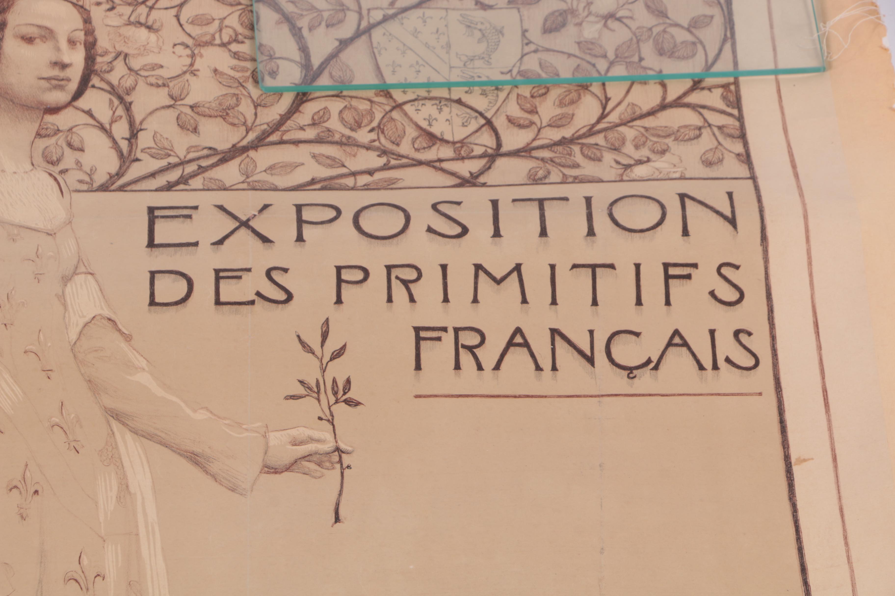 1904 Palais du Louvre Poster "Exposition des Primitifs Francais"