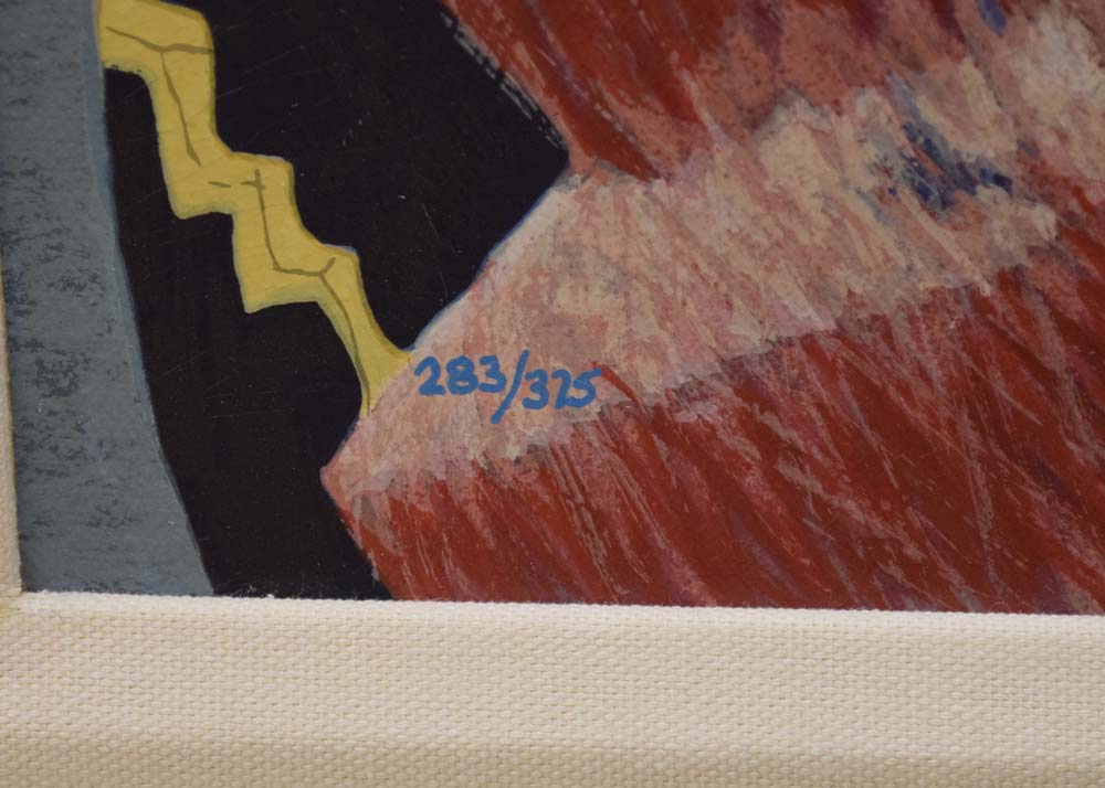 Dr. Seuss Limited Edition Serigraph on Canvas "Cat Carnival in West Venice"