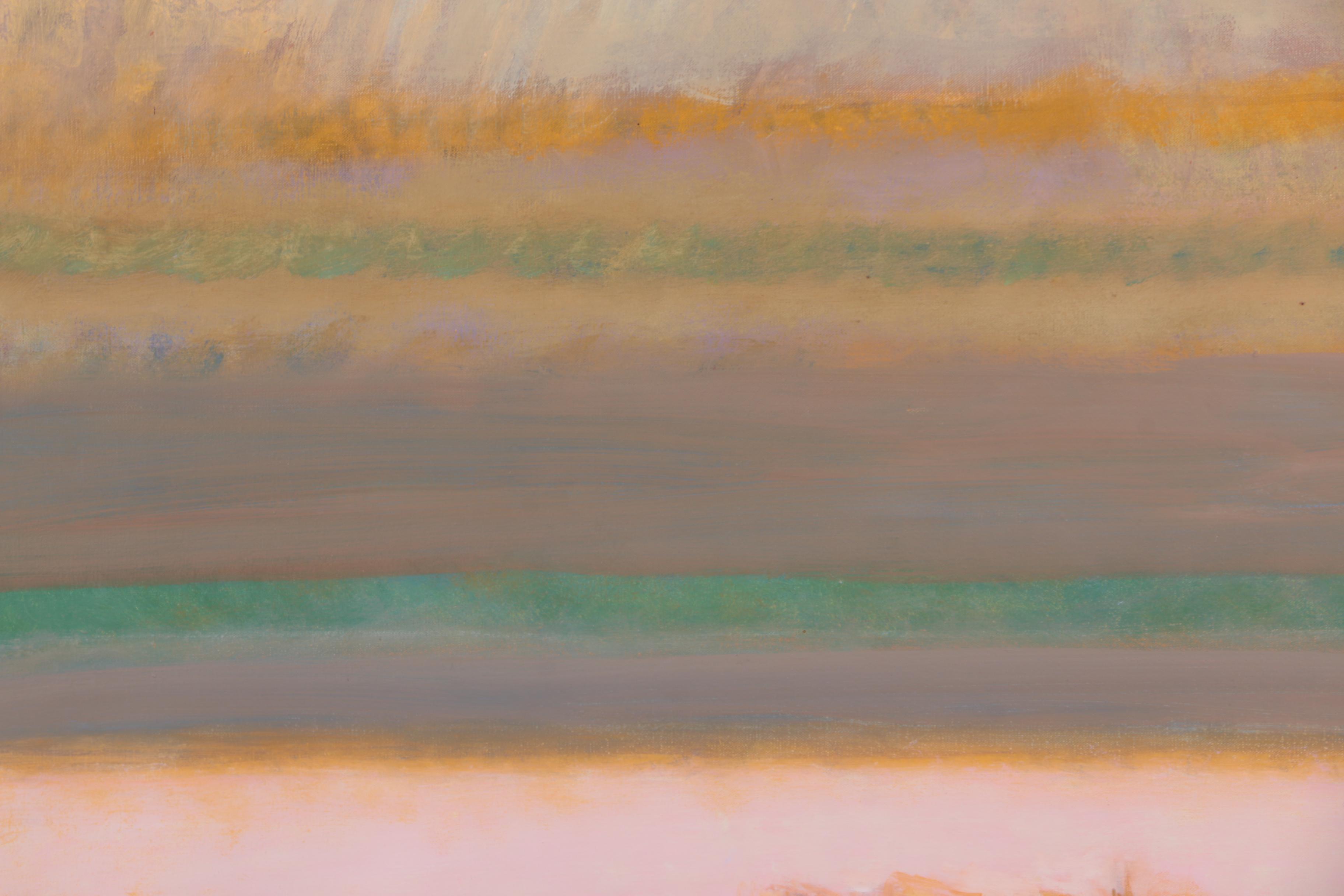 Roselle Davenport Original Oil painting "Paysage Provencal Régusse"