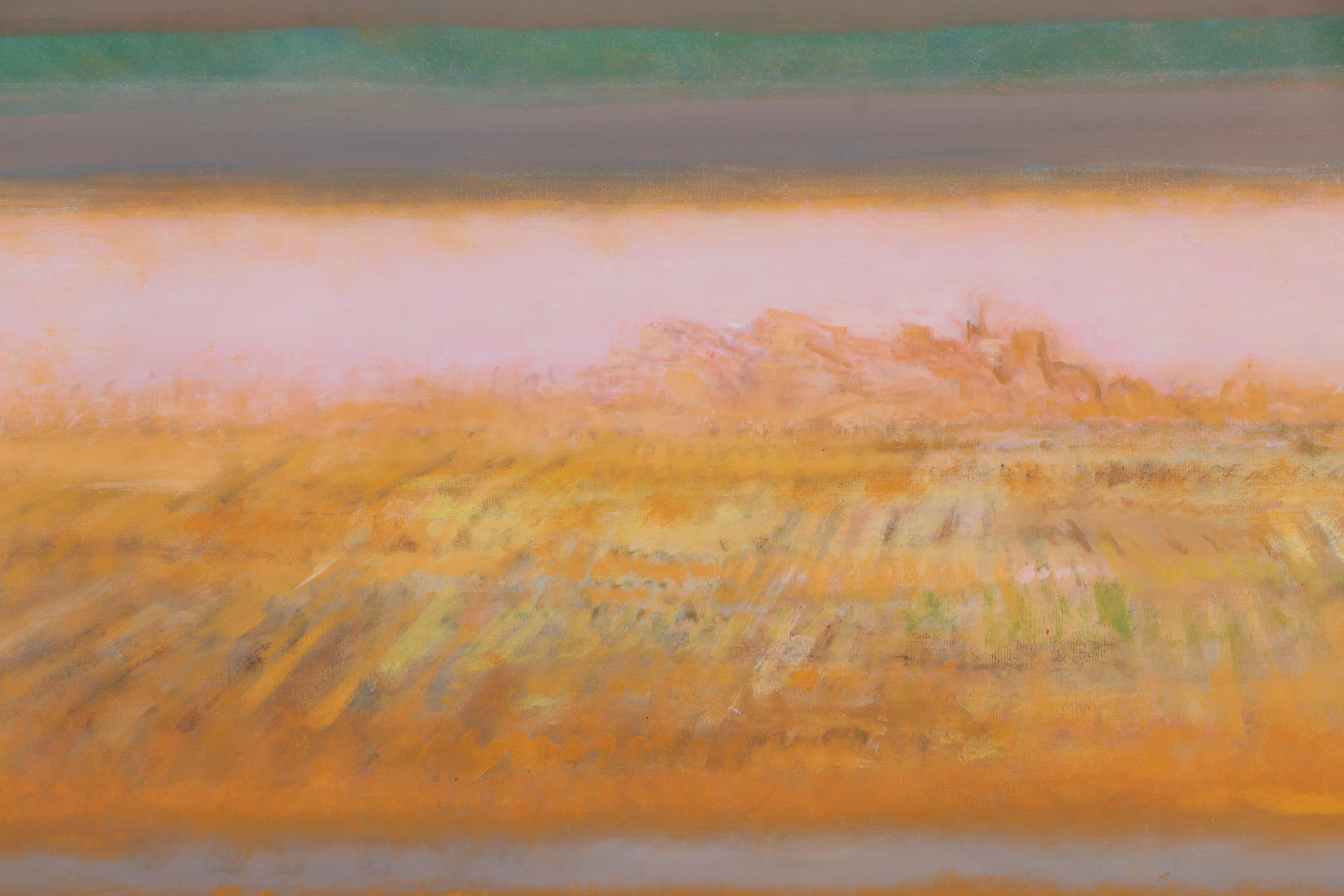 Roselle Davenport Original Oil painting "Paysage Provencal Régusse"