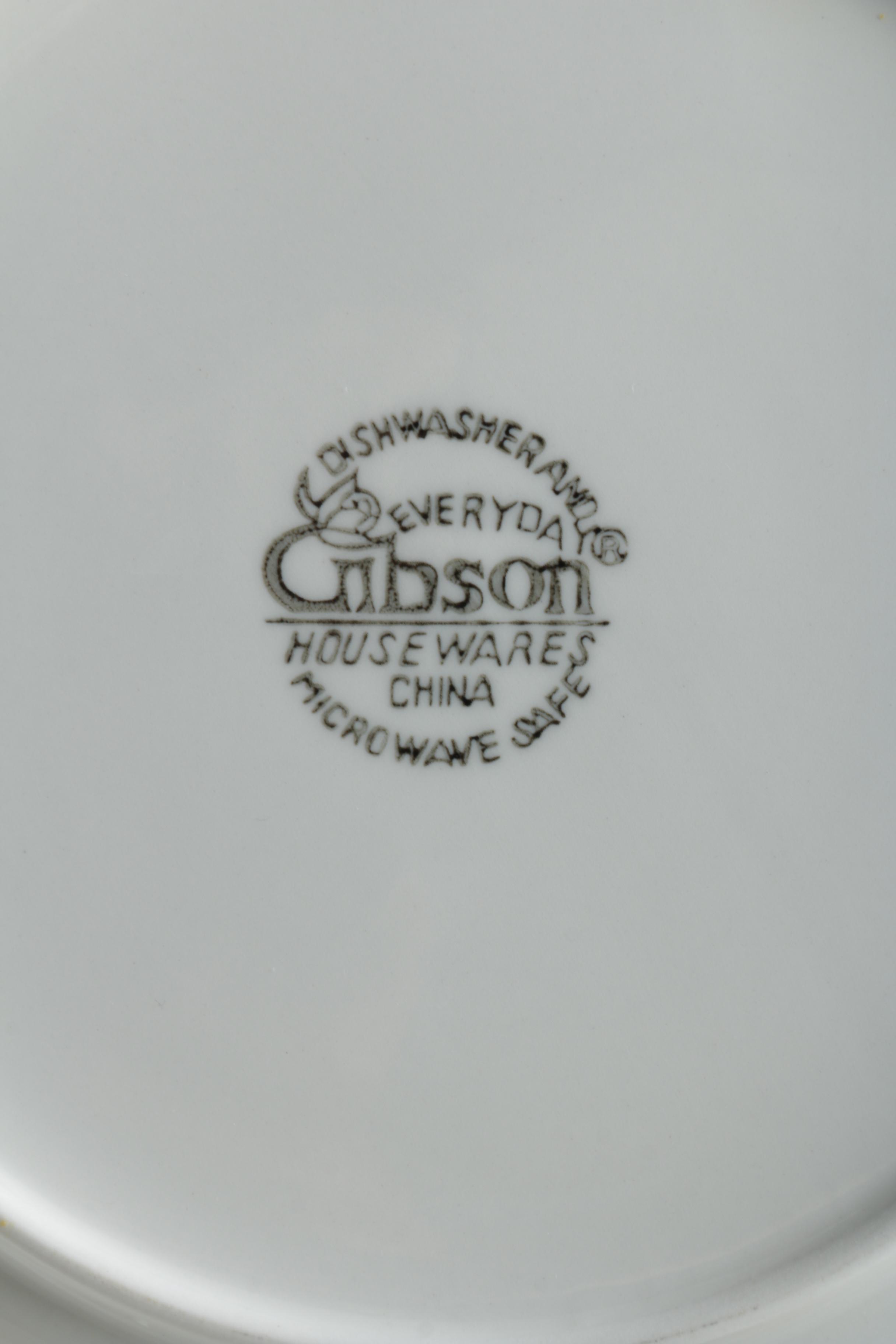 GIbson White Porcelain Tableware