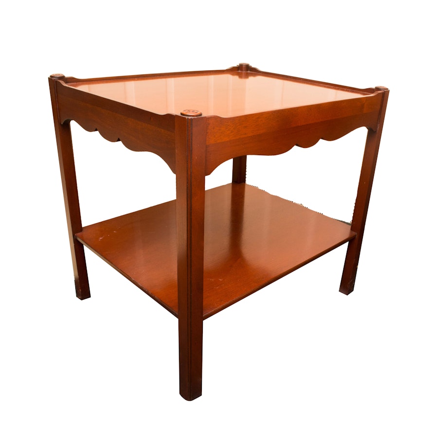 Walnut End Table by Wellington Hall