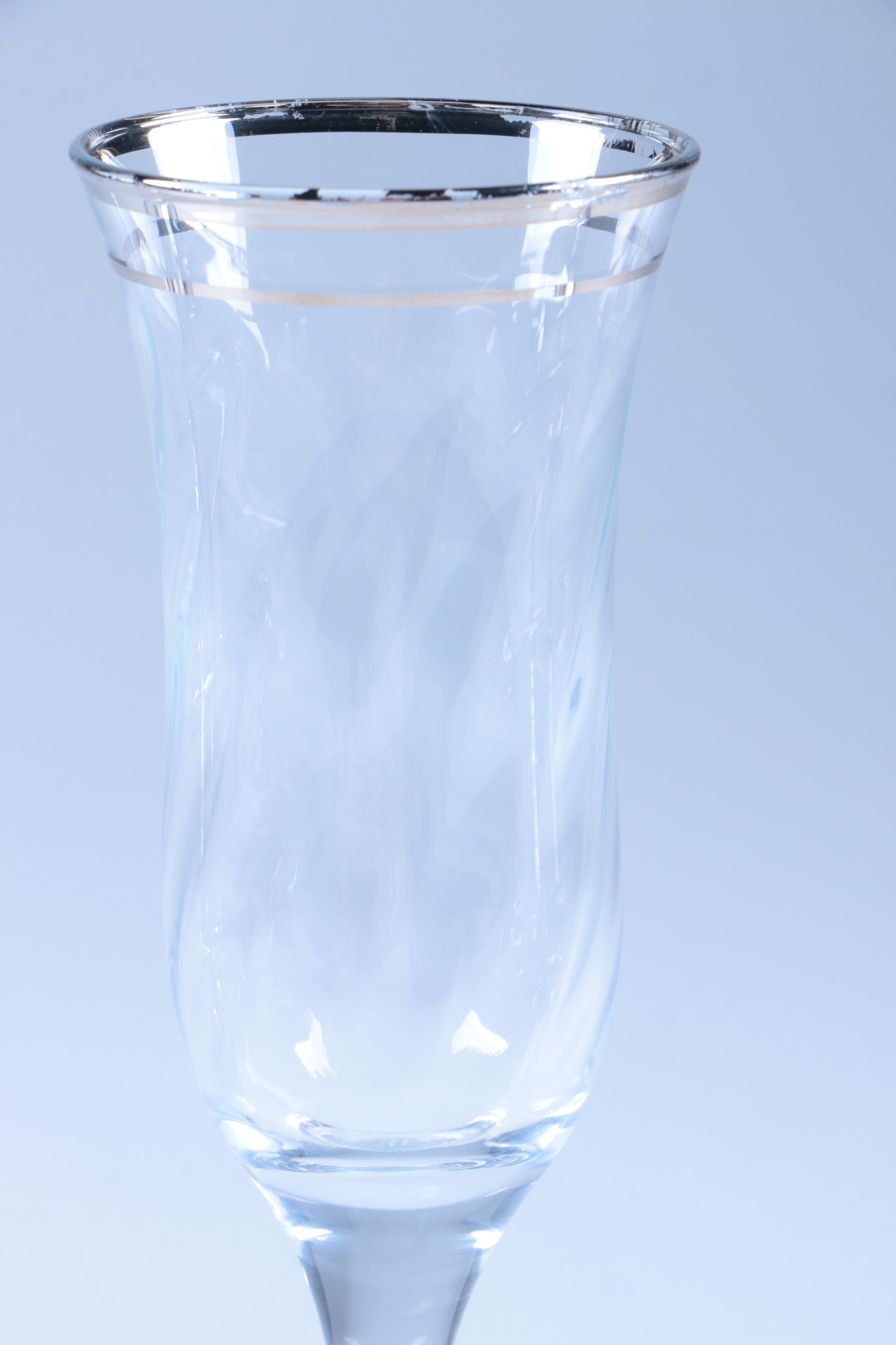 Cordial Glasses and Atlantis Crystal Decanter