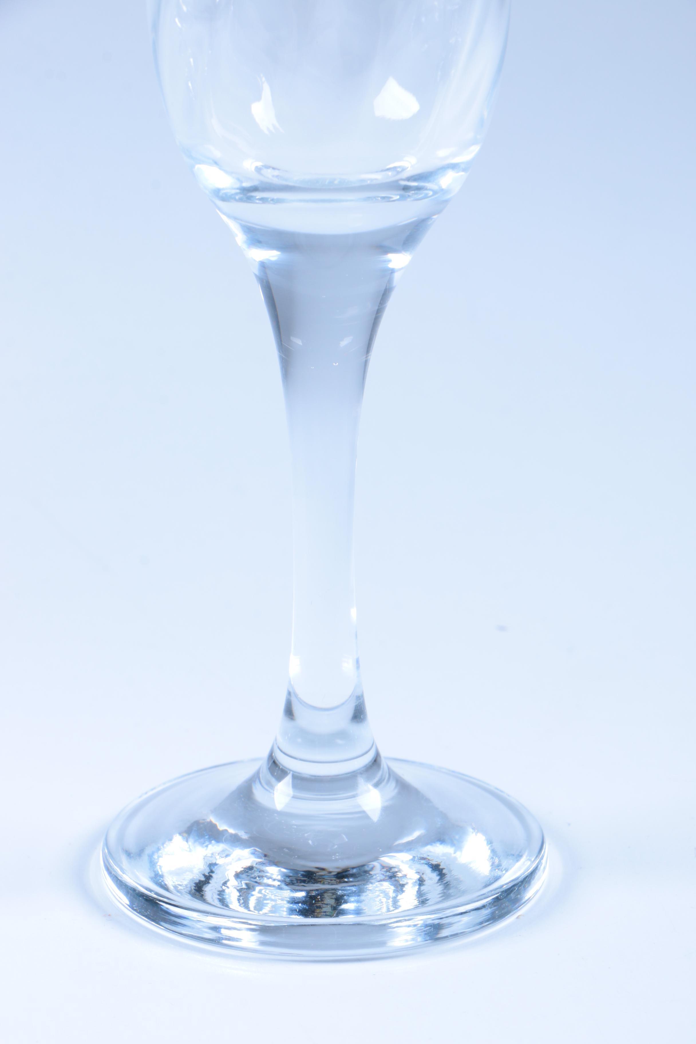 Cordial Glasses and Atlantis Crystal Decanter