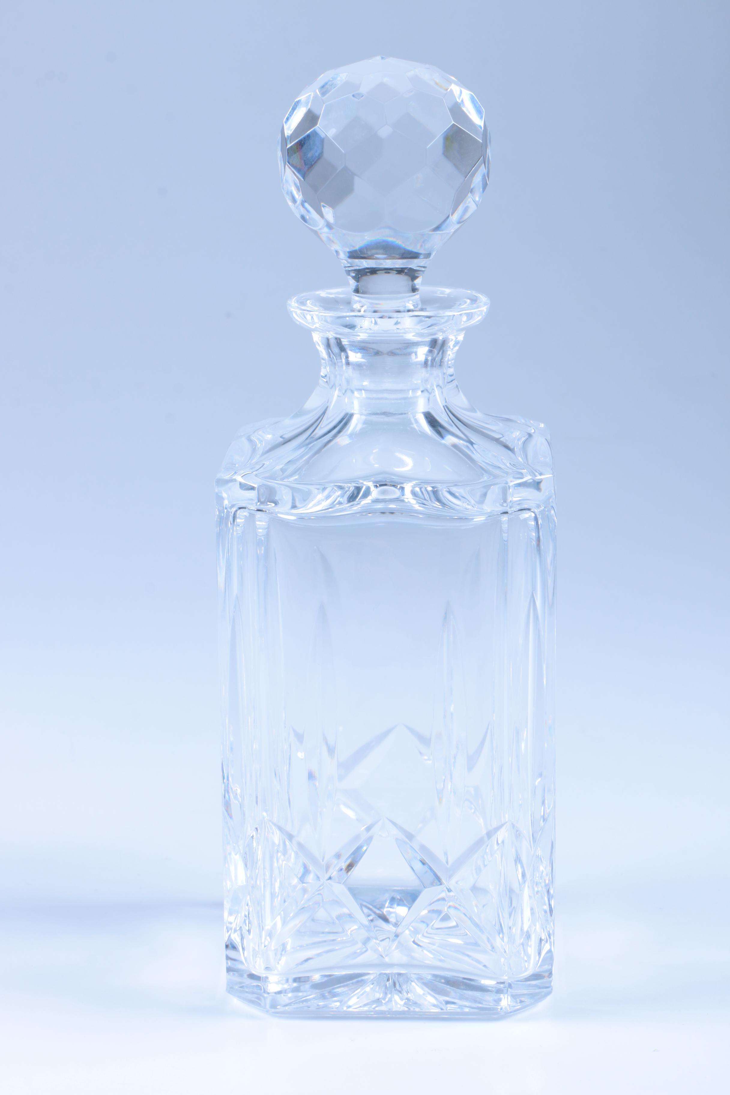 Cordial Glasses and Atlantis Crystal Decanter