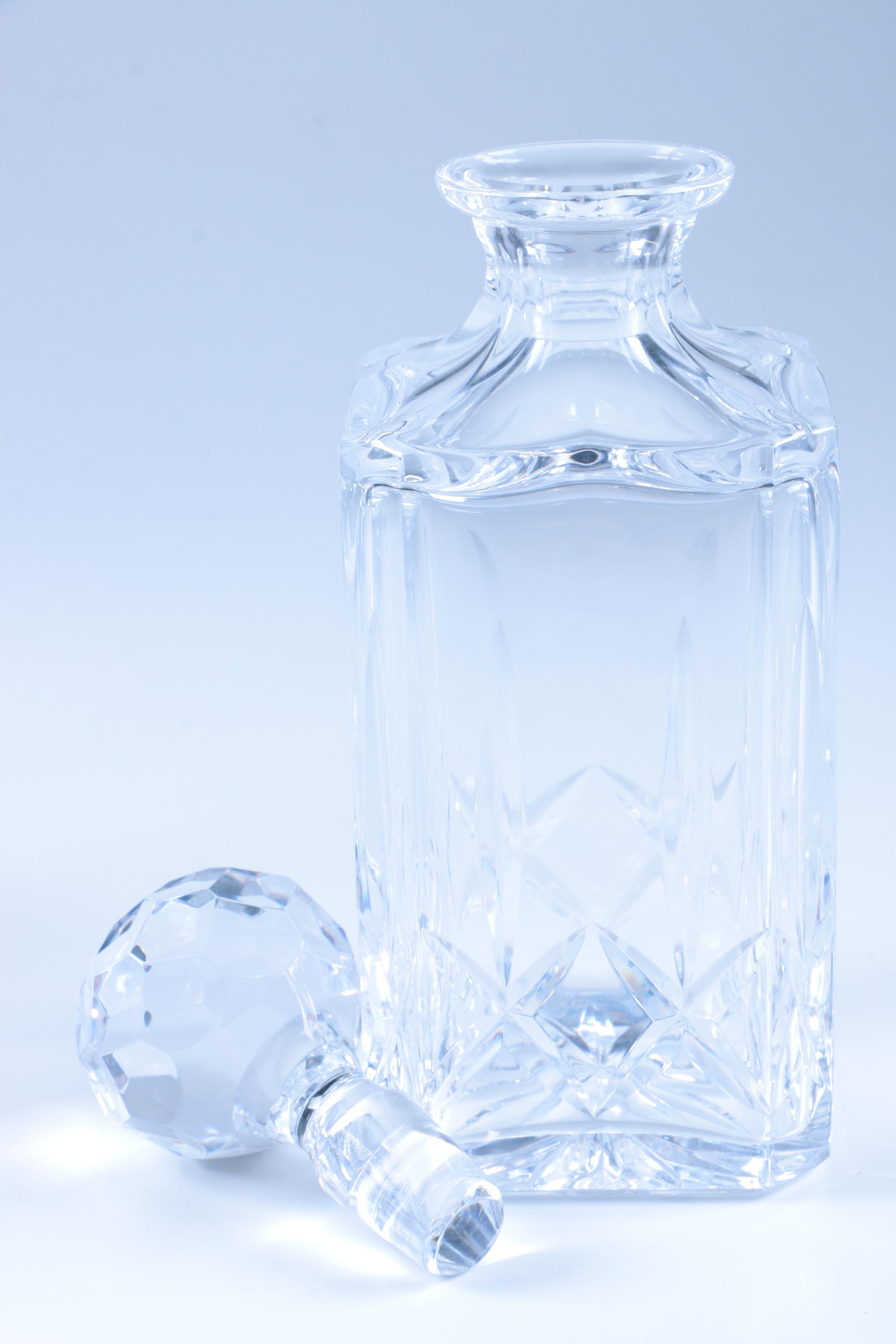 Cordial Glasses and Atlantis Crystal Decanter