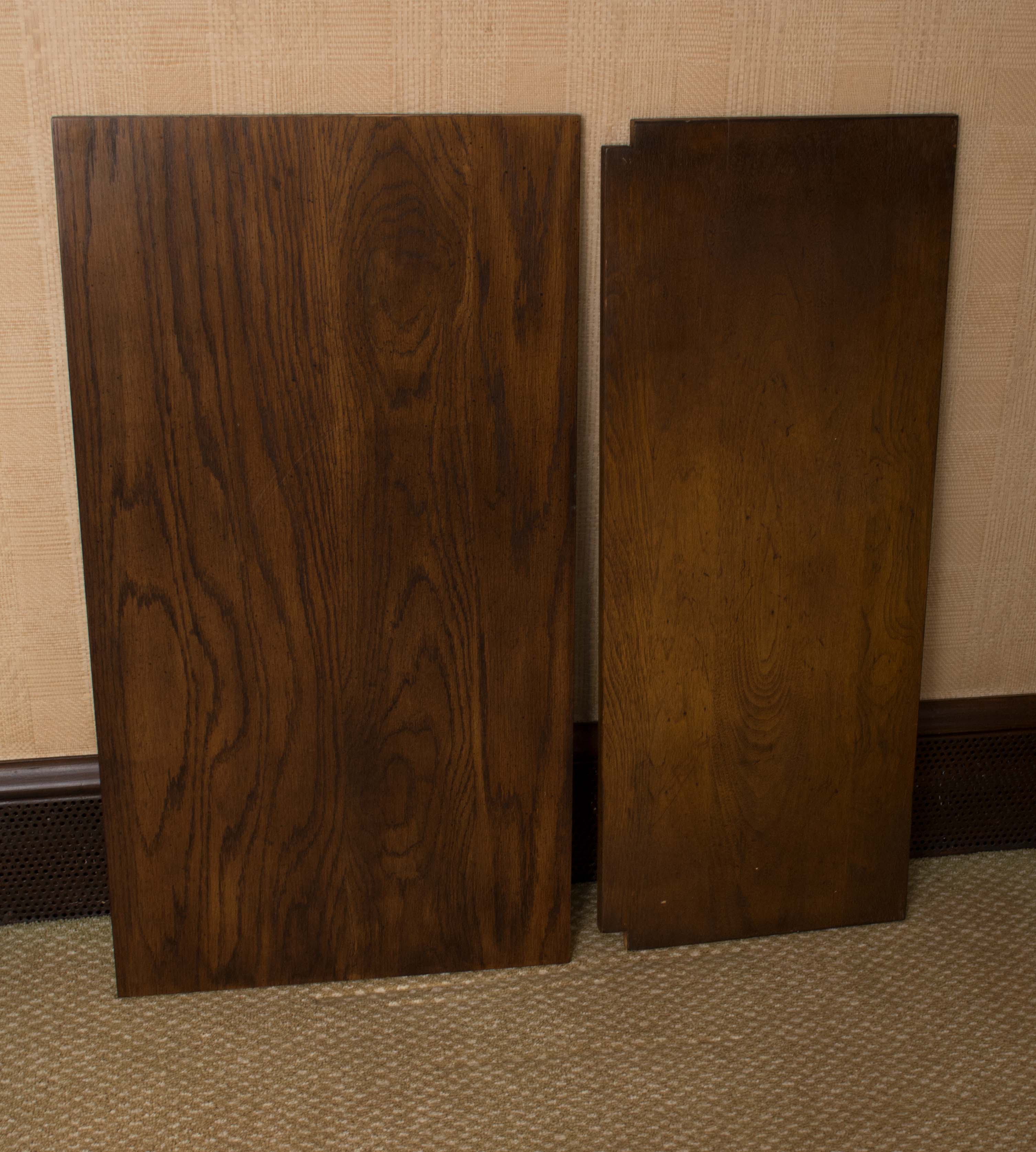 Henredon Campaign Style Walnut Wall Unit