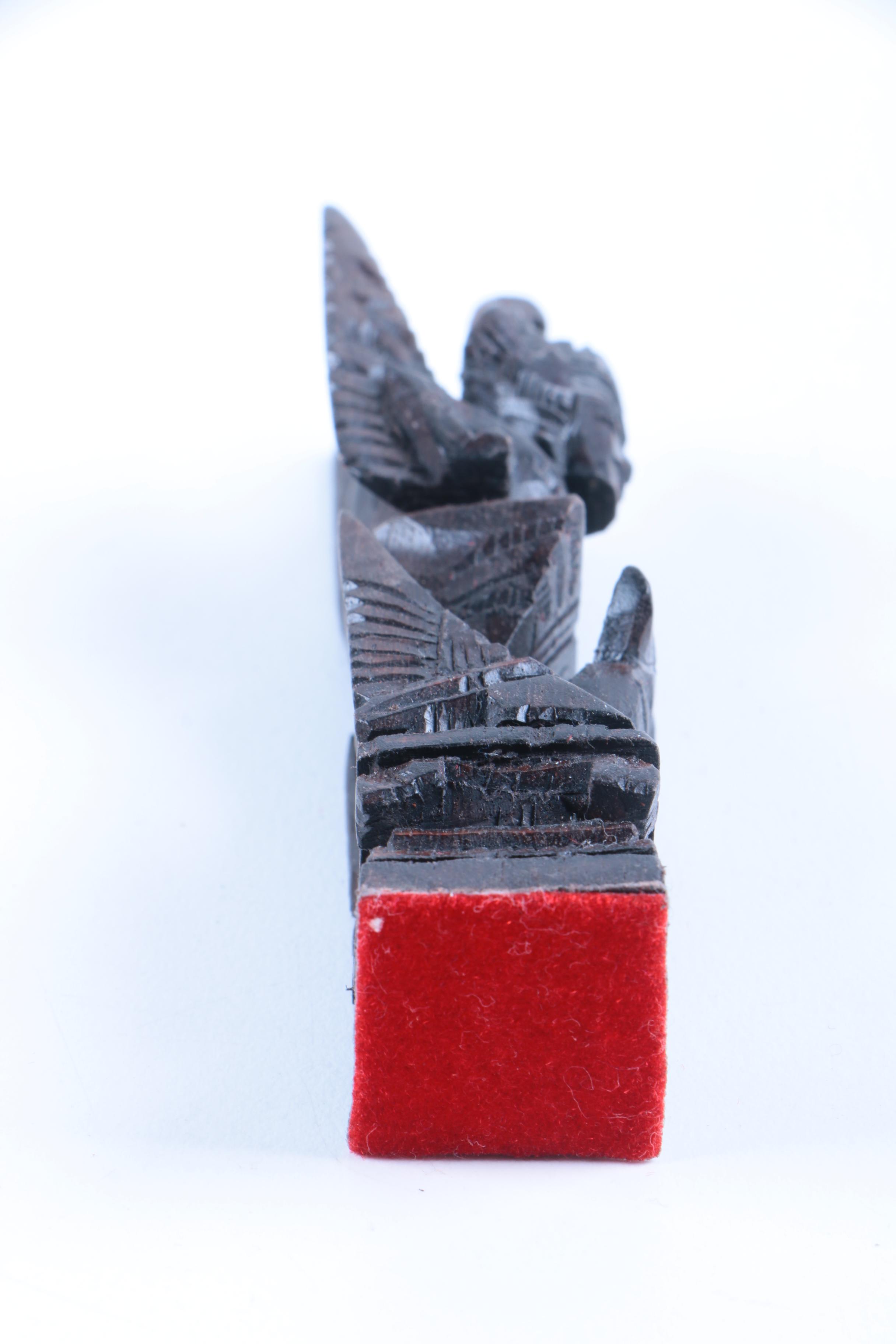 Ornately Carved Wooden Chess and Backgammon Set