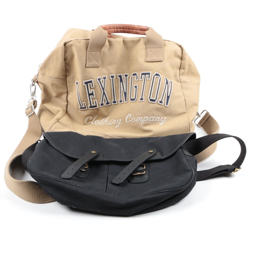 Pair of Canvas Bags Including Upla and Lexington Clothing Company