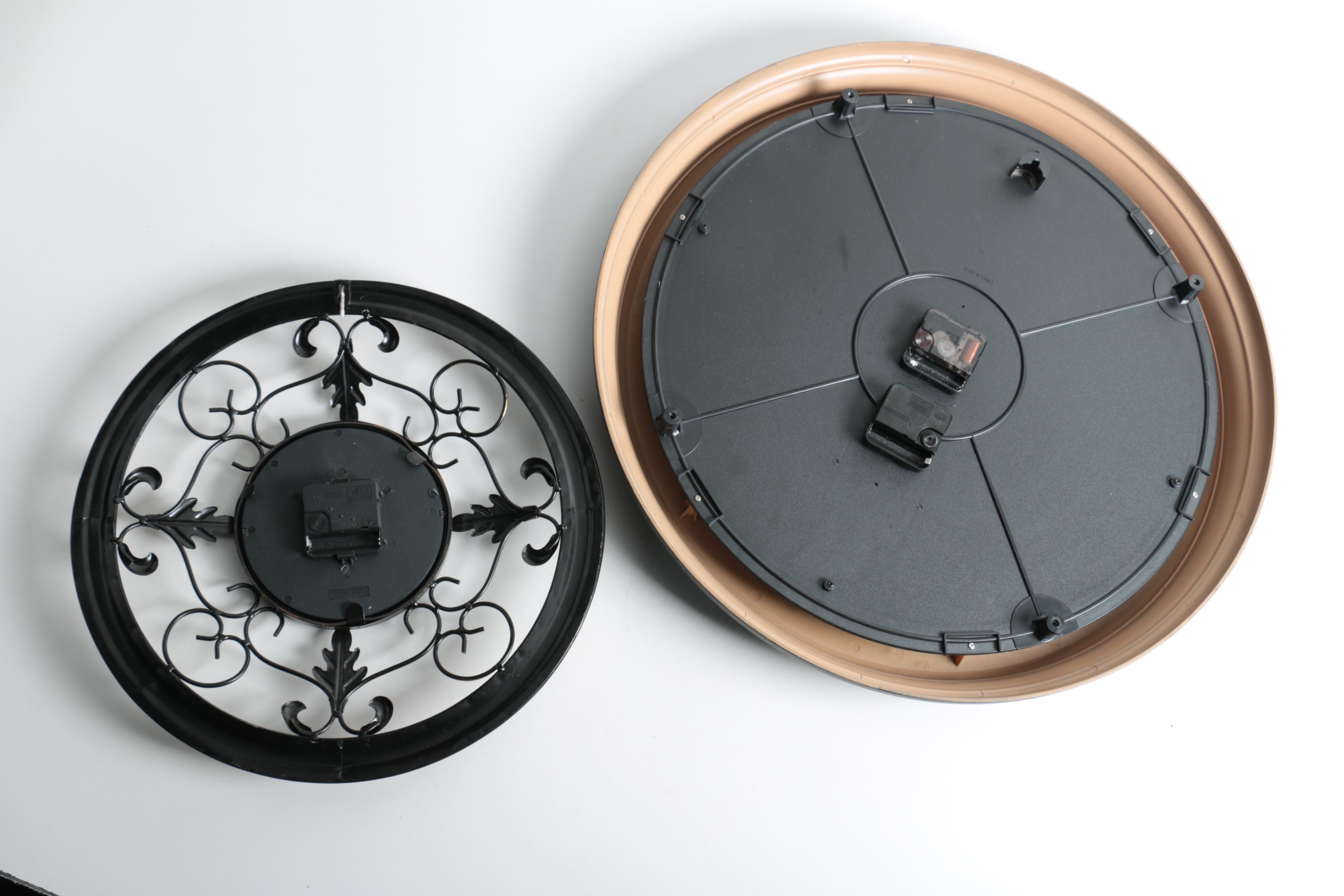 Metal and Plastic Wall Clocks