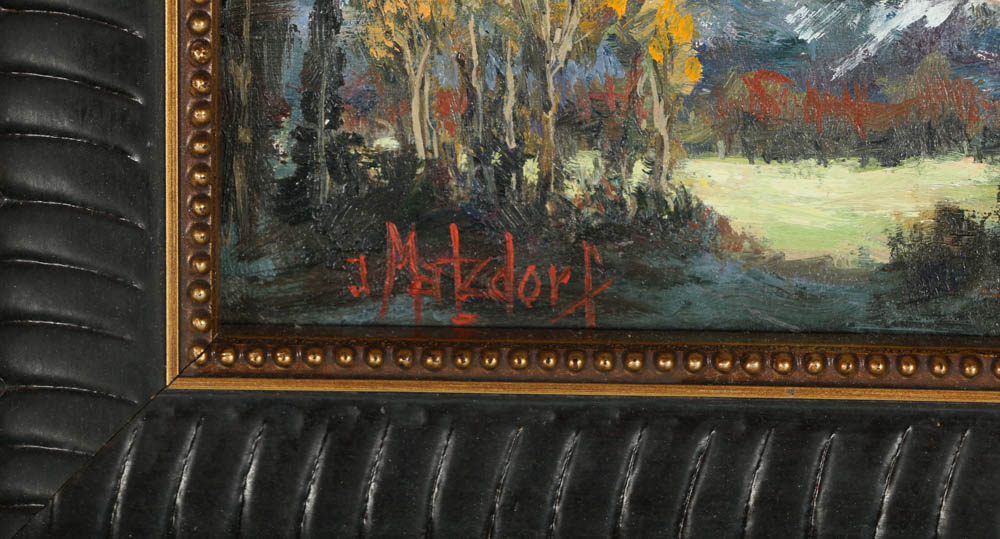 Collection of Joan Matzdorf Oil Paintings on Board of Western Landscapes