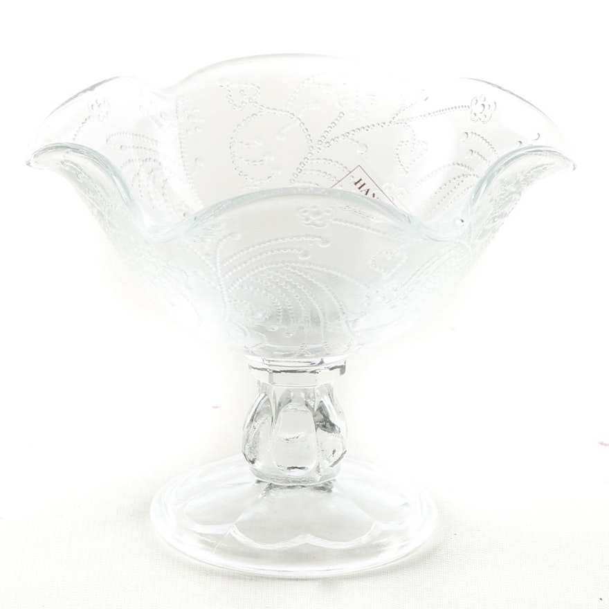 Southern Living at Home "Victoria" Pressed Glass Compotes