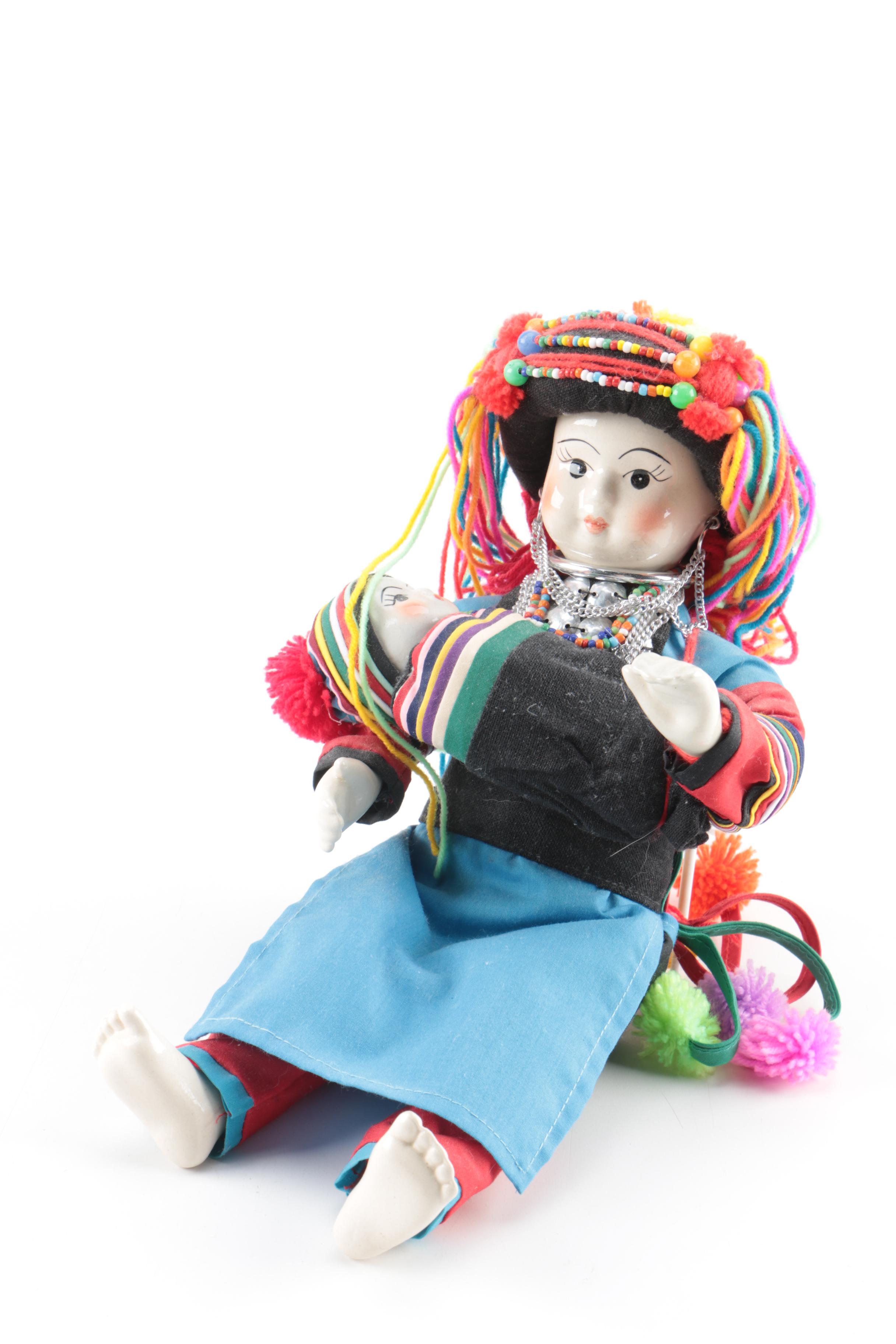 International Cloth and Porcelain Dolls