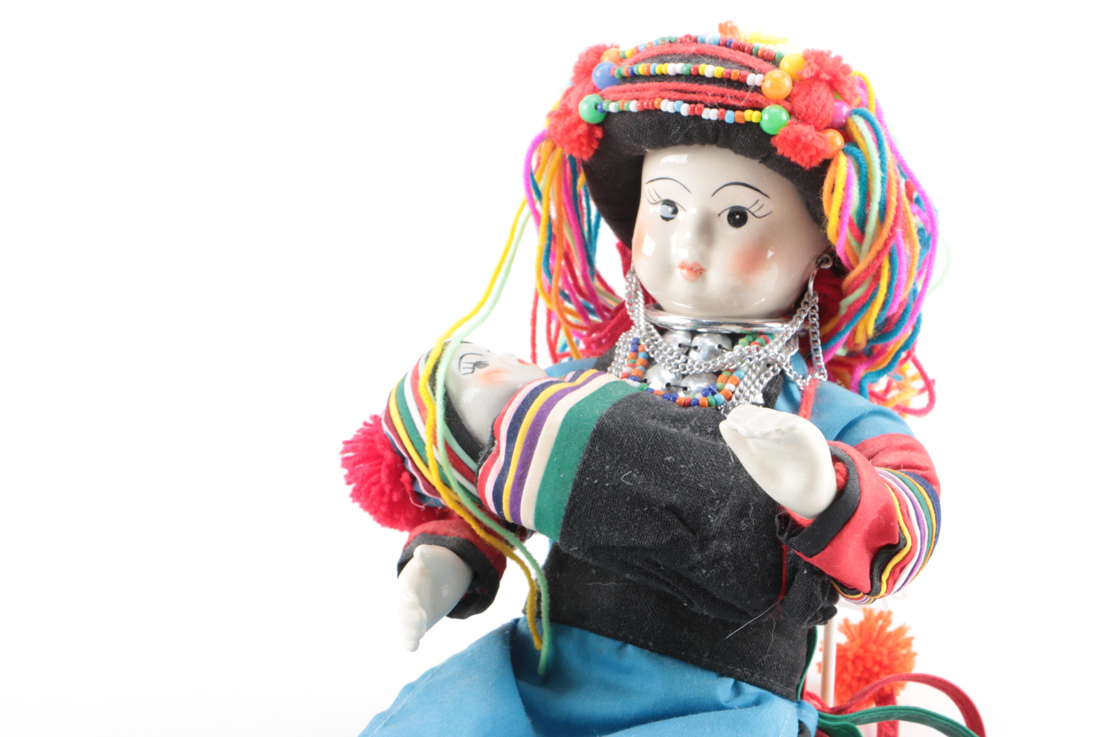 International Cloth and Porcelain Dolls