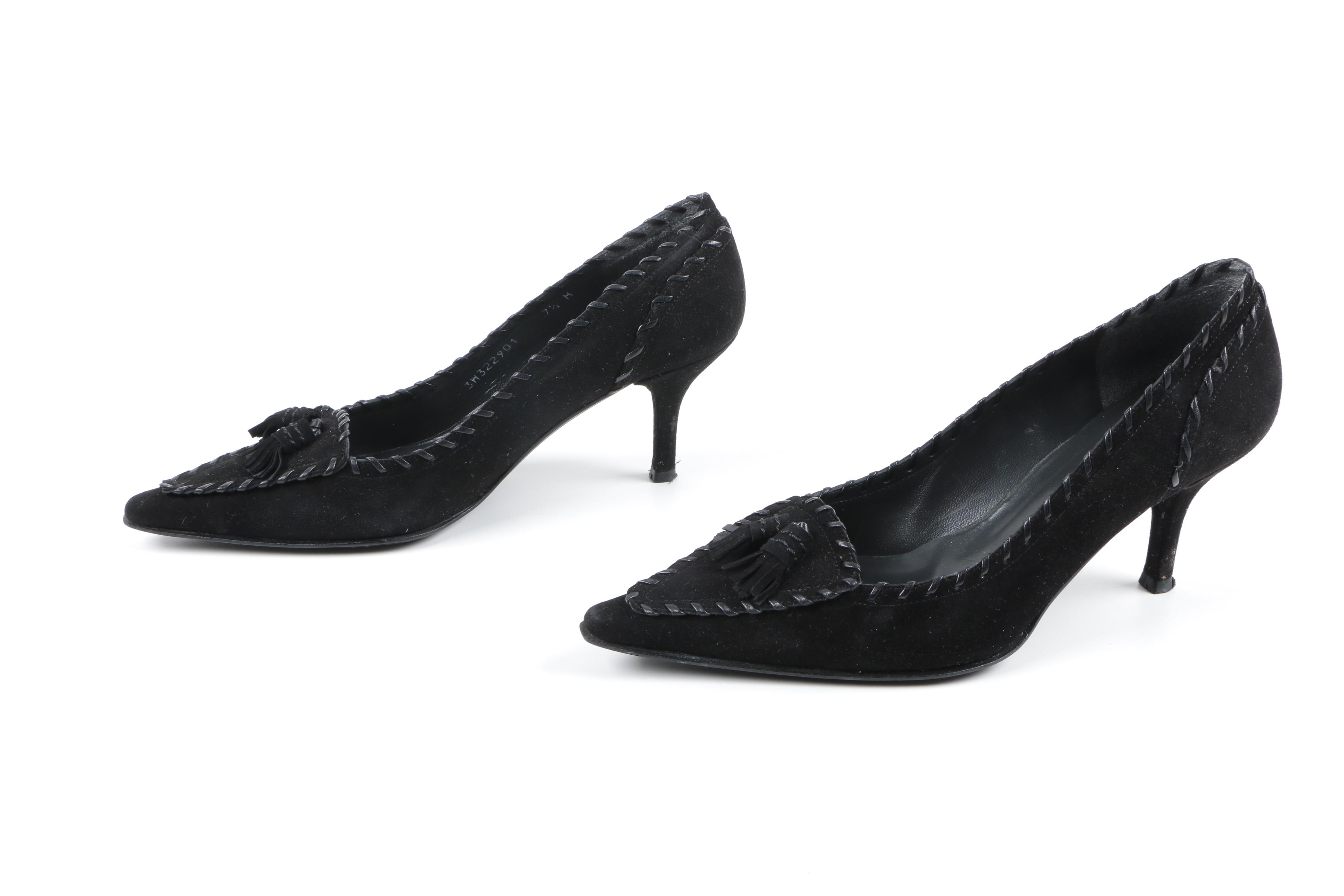 Stuart Weitzman "Whipper" Suede Pumps