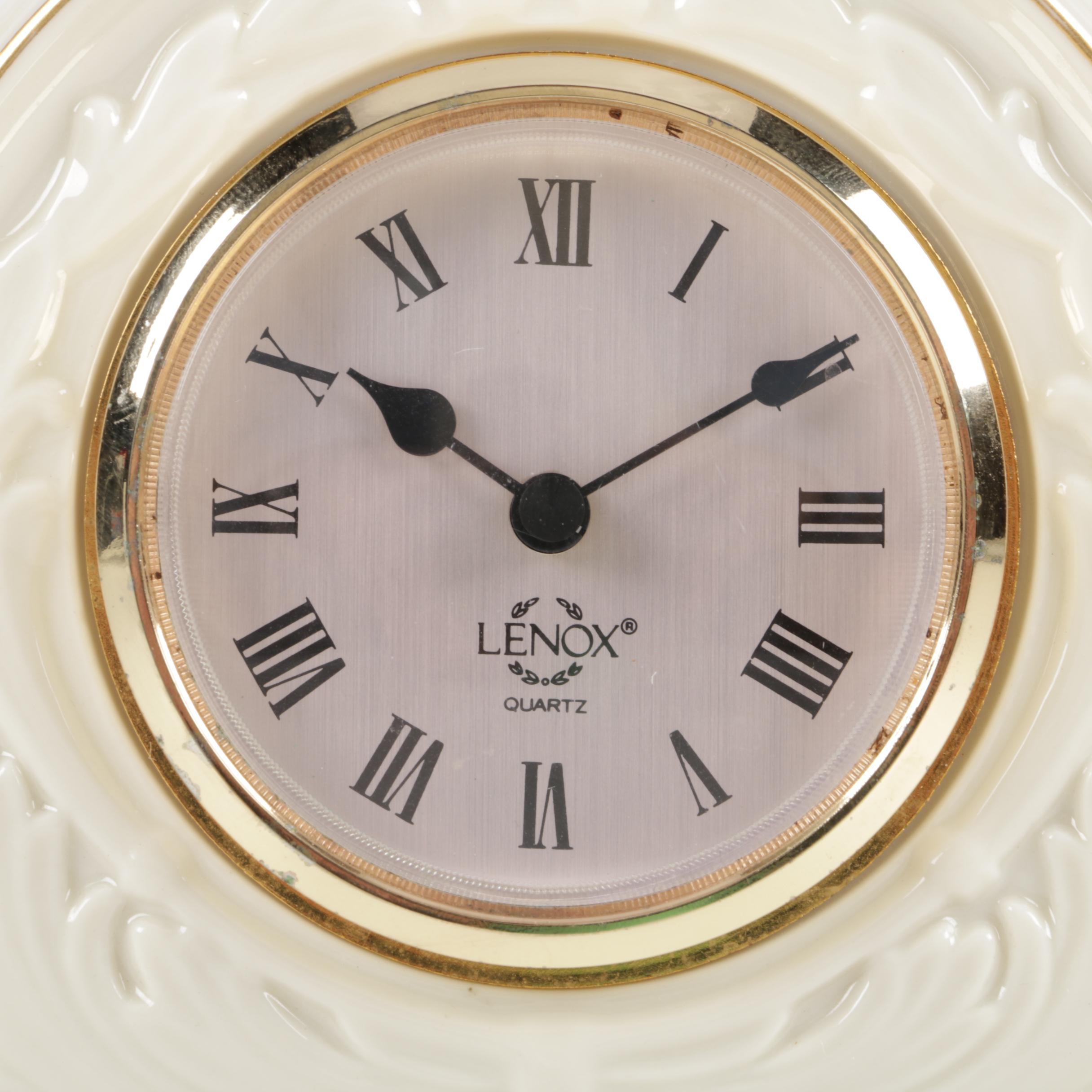 Lenox Home Decor Including "Chippendale" Mantel CLock