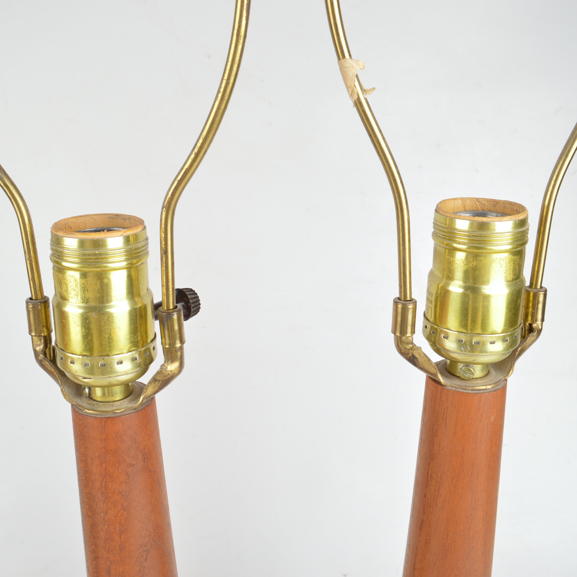 Danish Modern Teak Table Lamps