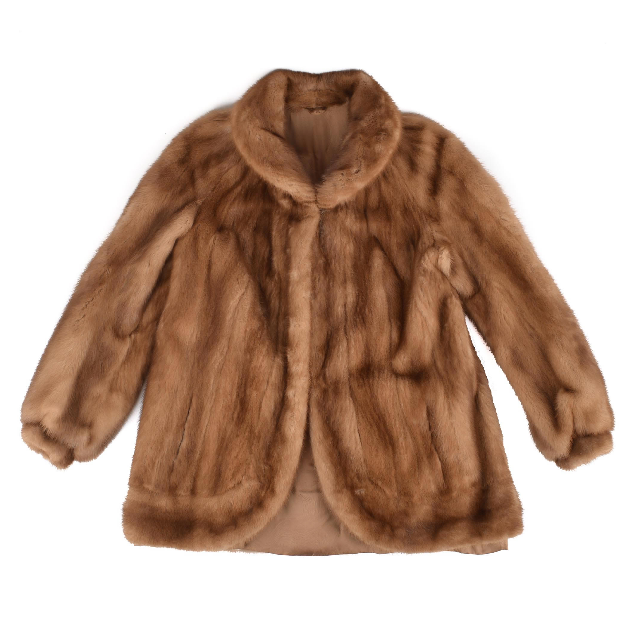 Vintage Pastel Mink Jacket