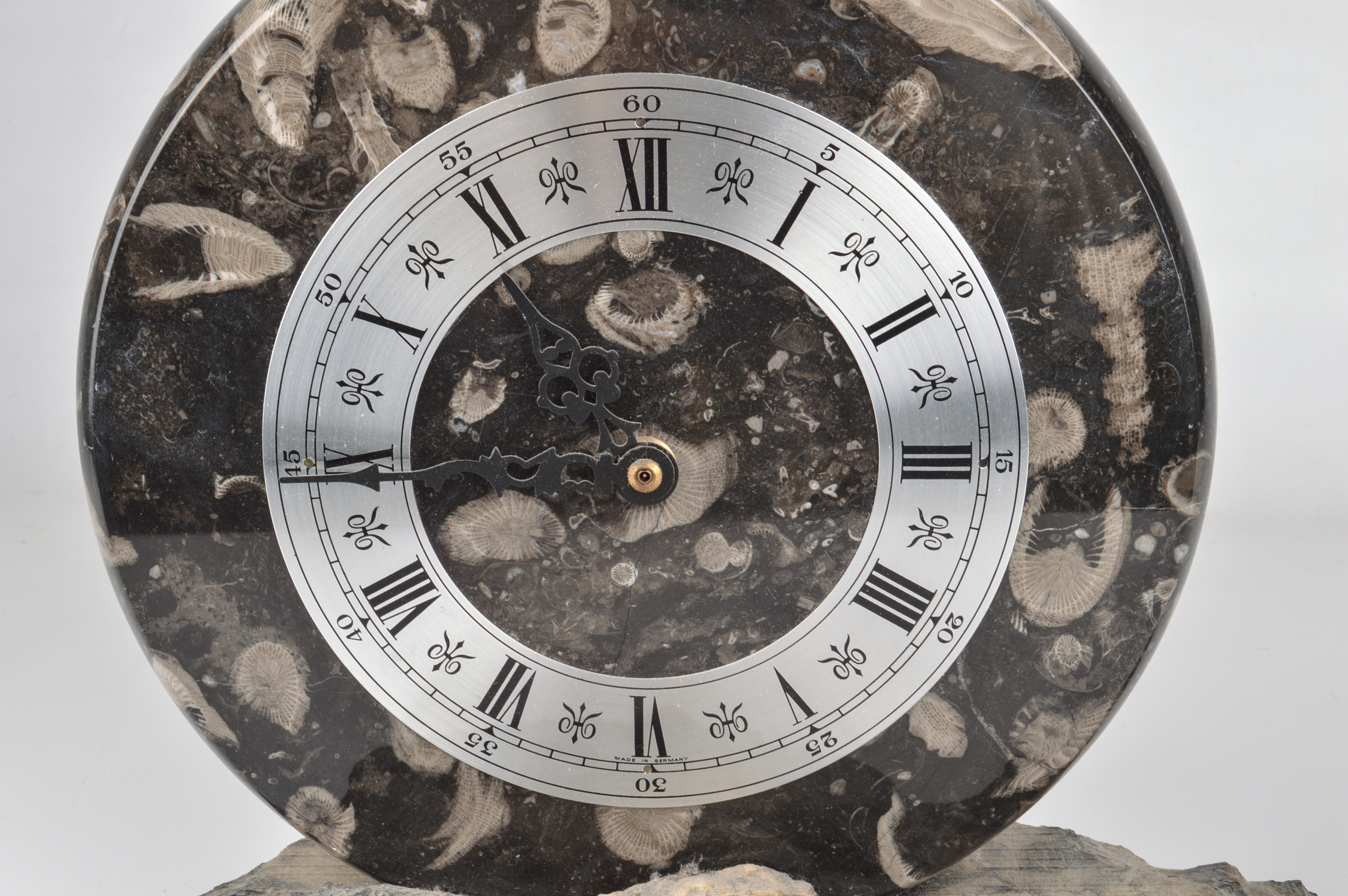 Frosterley Marble Company Fossilized Marble Mantel Clock