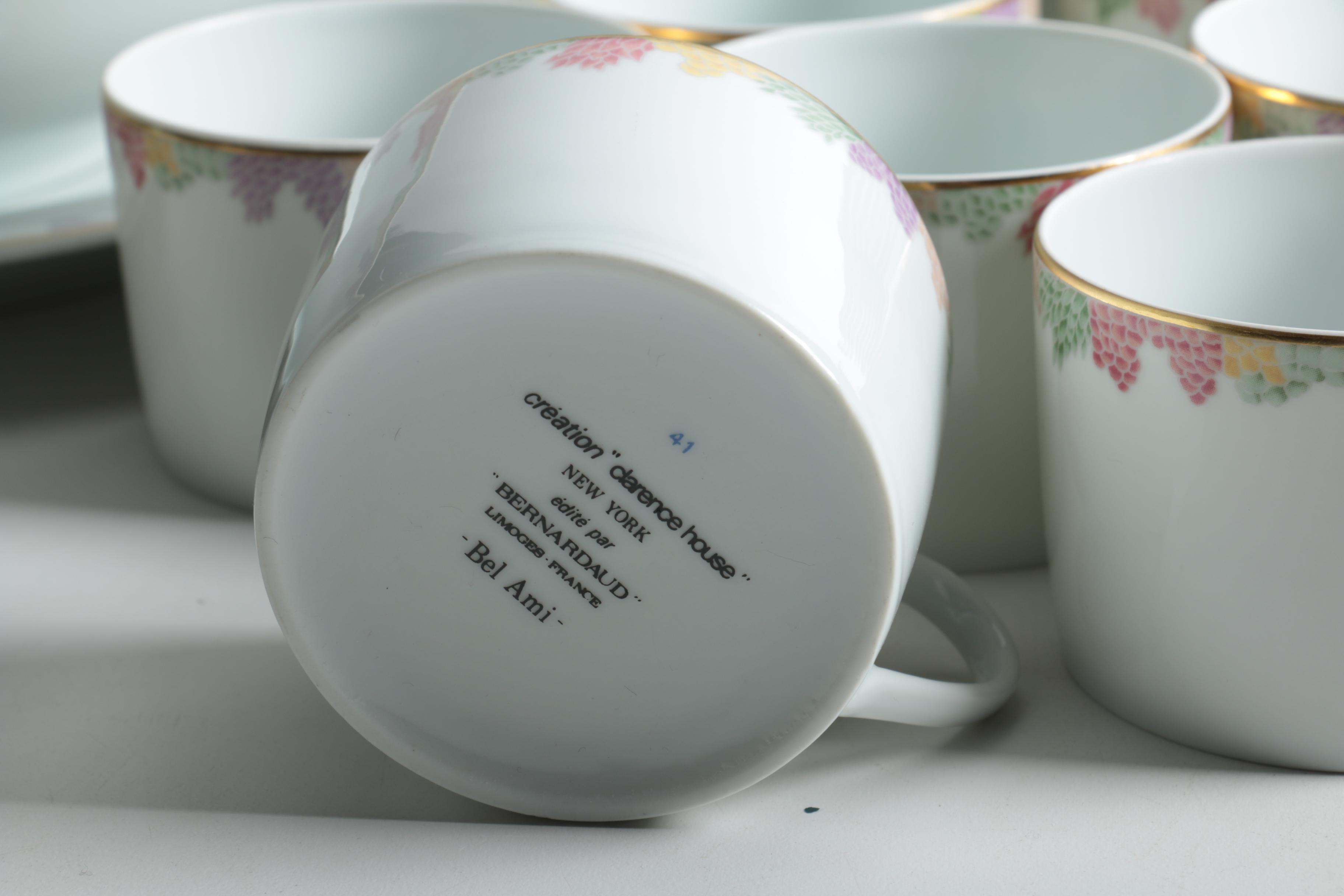 Bernardaud Limoges "Bel Ami" Porcelain Tableware