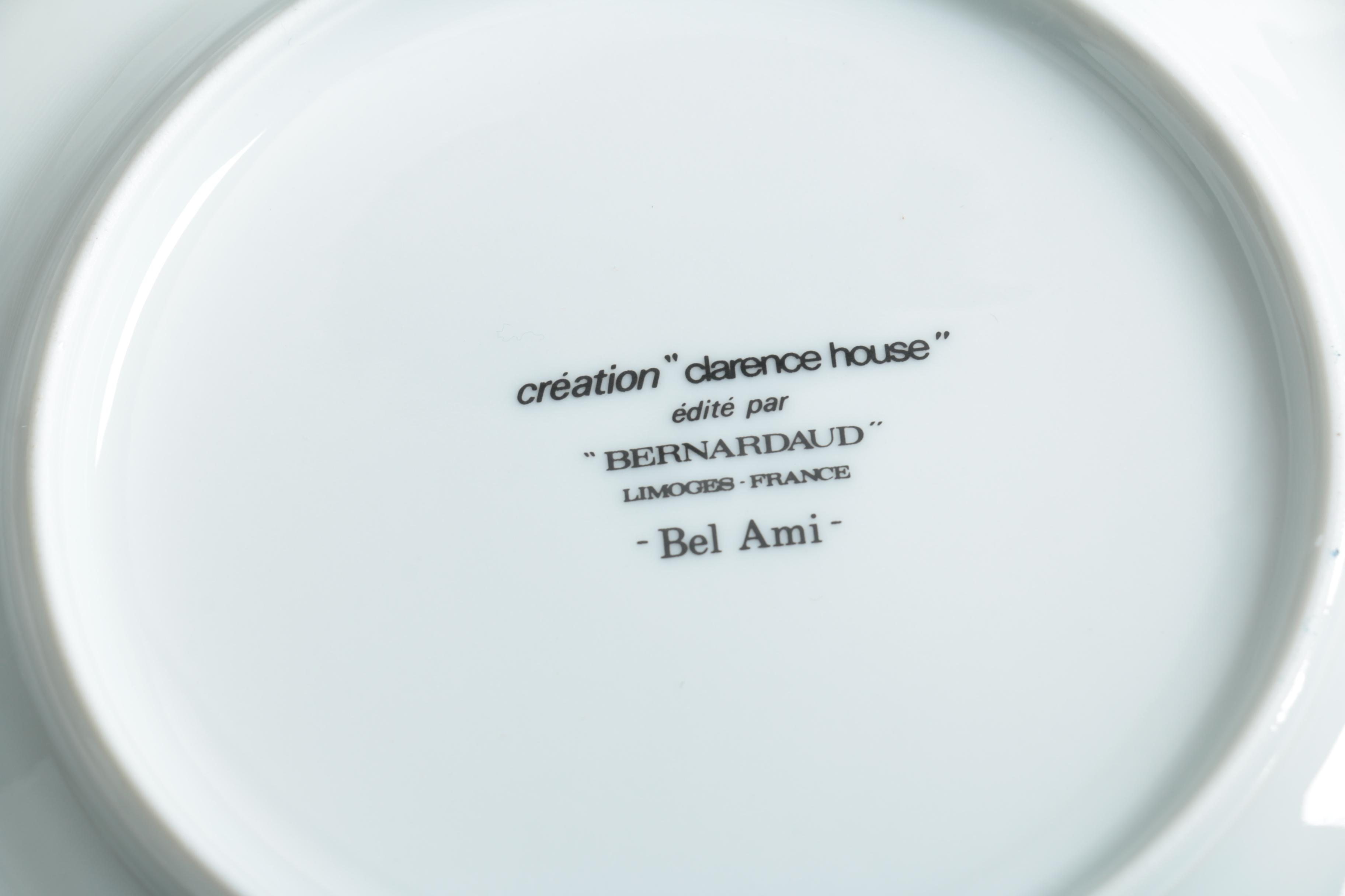 Bernardaud Limoges "Bel Ami" Porcelain Tableware