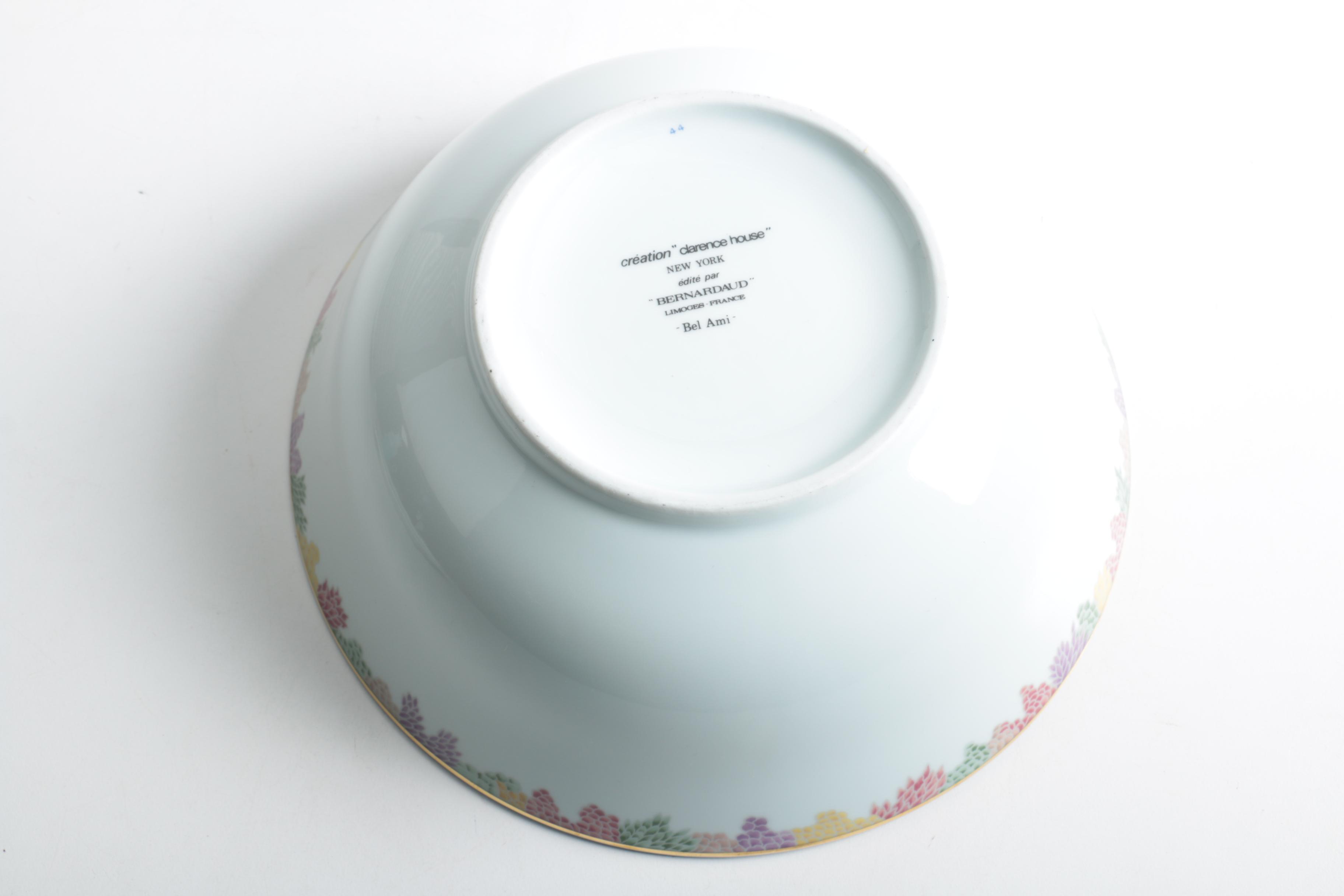 Bernardaud Limoges "Bel Ami" Porcelain Tableware