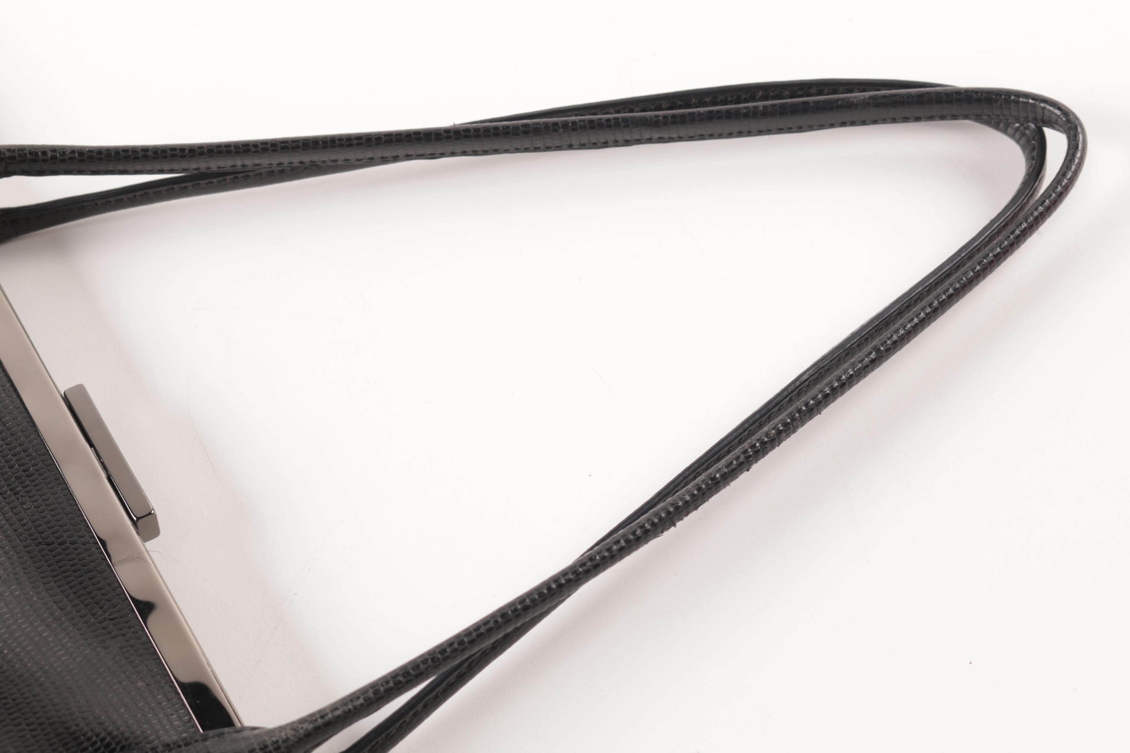 Via Spiga Black Leather Handbag