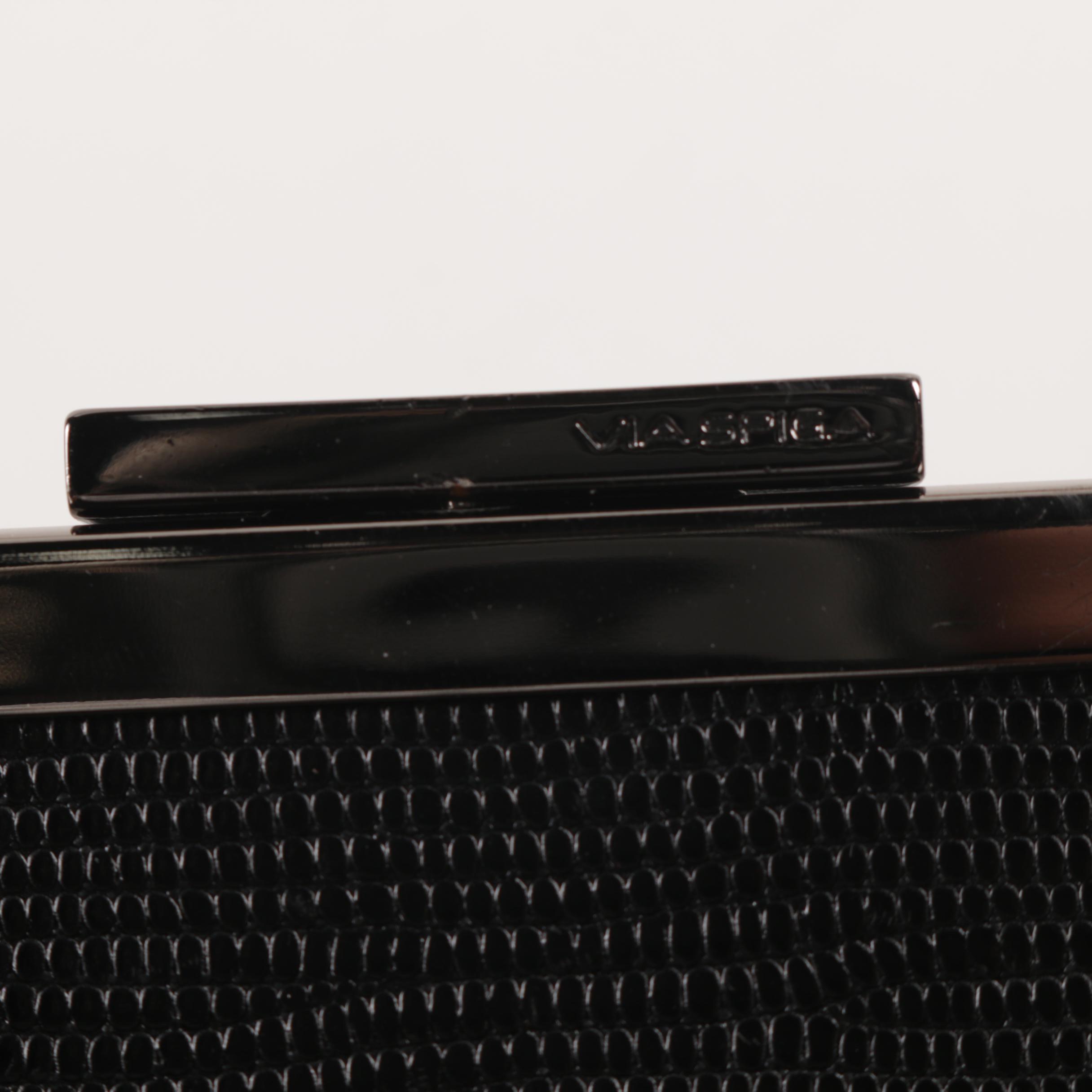 Via Spiga Black Leather Handbag