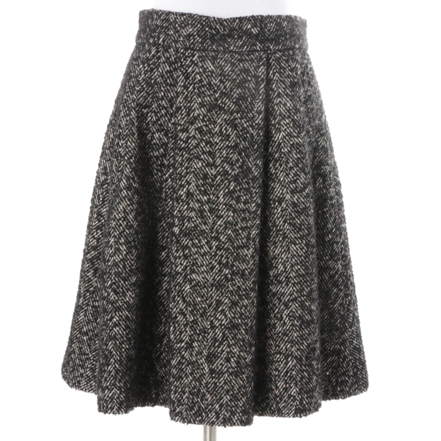 Dolce & Gabbana Pleated Tweed Skirt