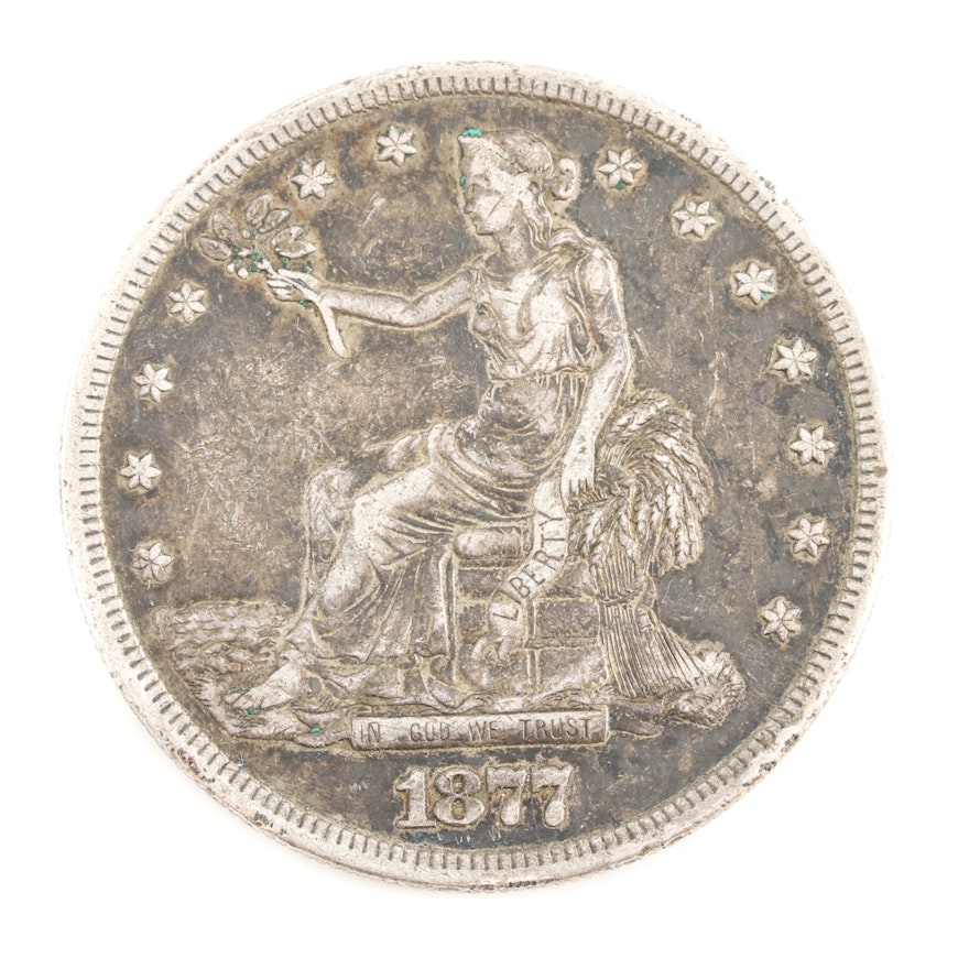 1877 S Trade Silver Dollar