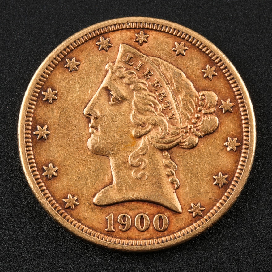 1900-P Liberty Head $5 Gold Half Eagle