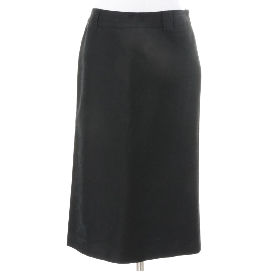 Fendi Black Pencil Skirt