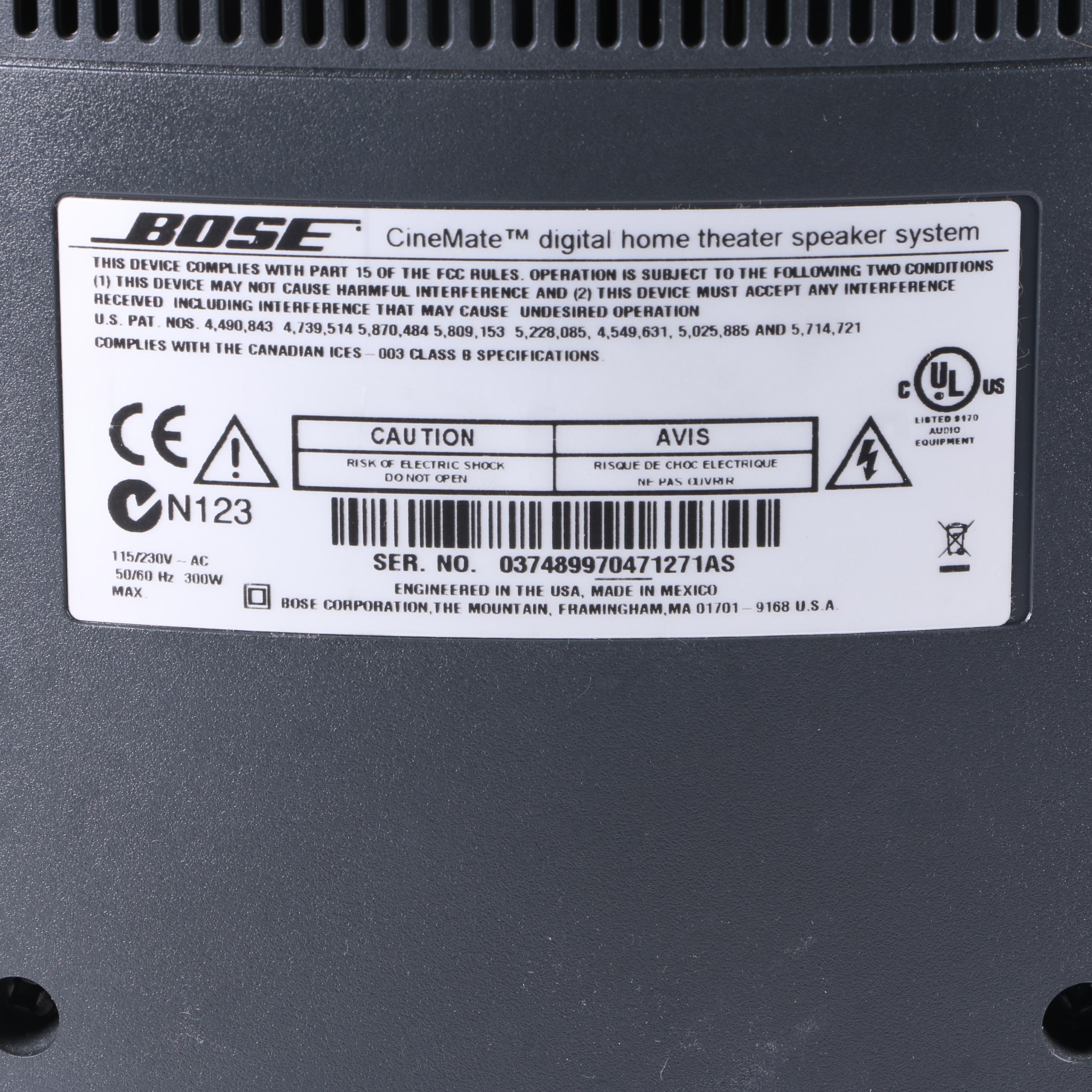 Bose Acoustimass Module with Speakers and Remote