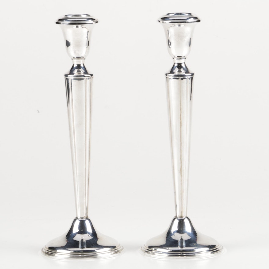 B. Altman's Weighted Sterling Silver Candleholders