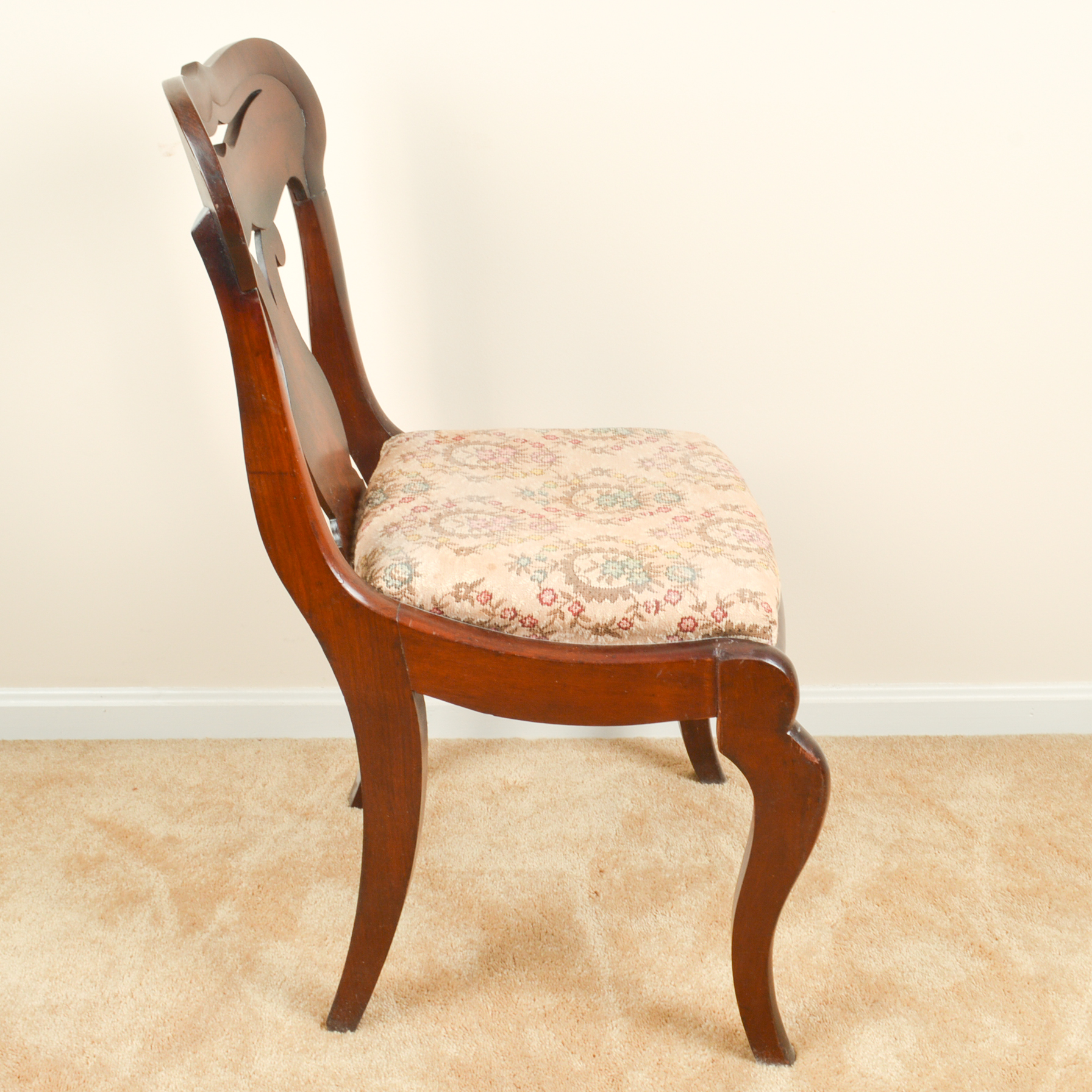 Antique Late Empire Mahogany Dining Chairs