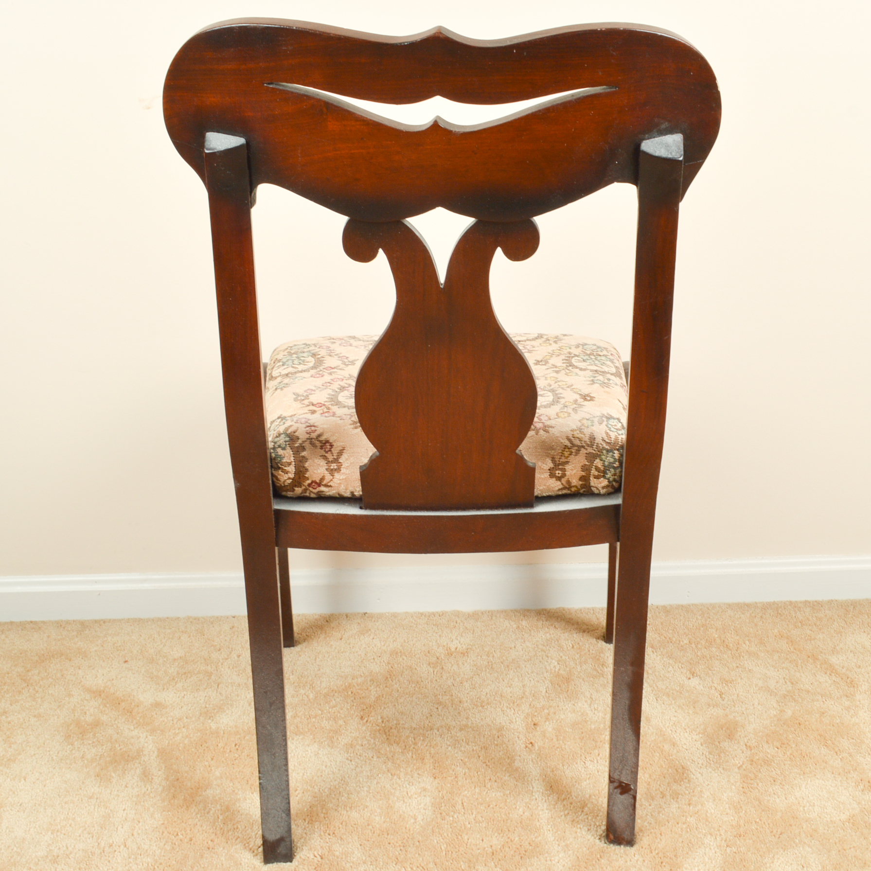 Antique Late Empire Mahogany Dining Chairs