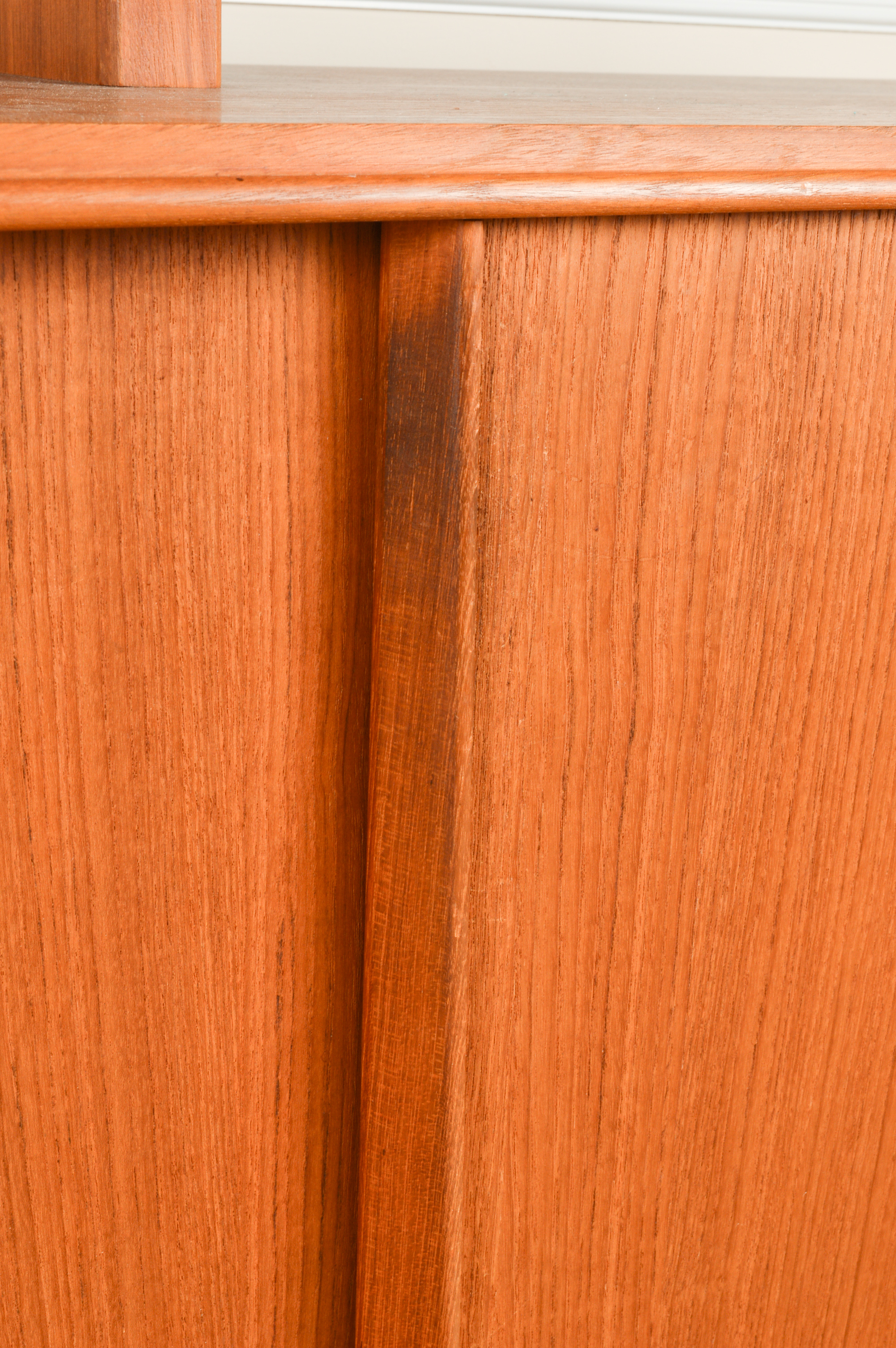 Danish Modern Brostrum Design Teak Buffet With Floating Hutch