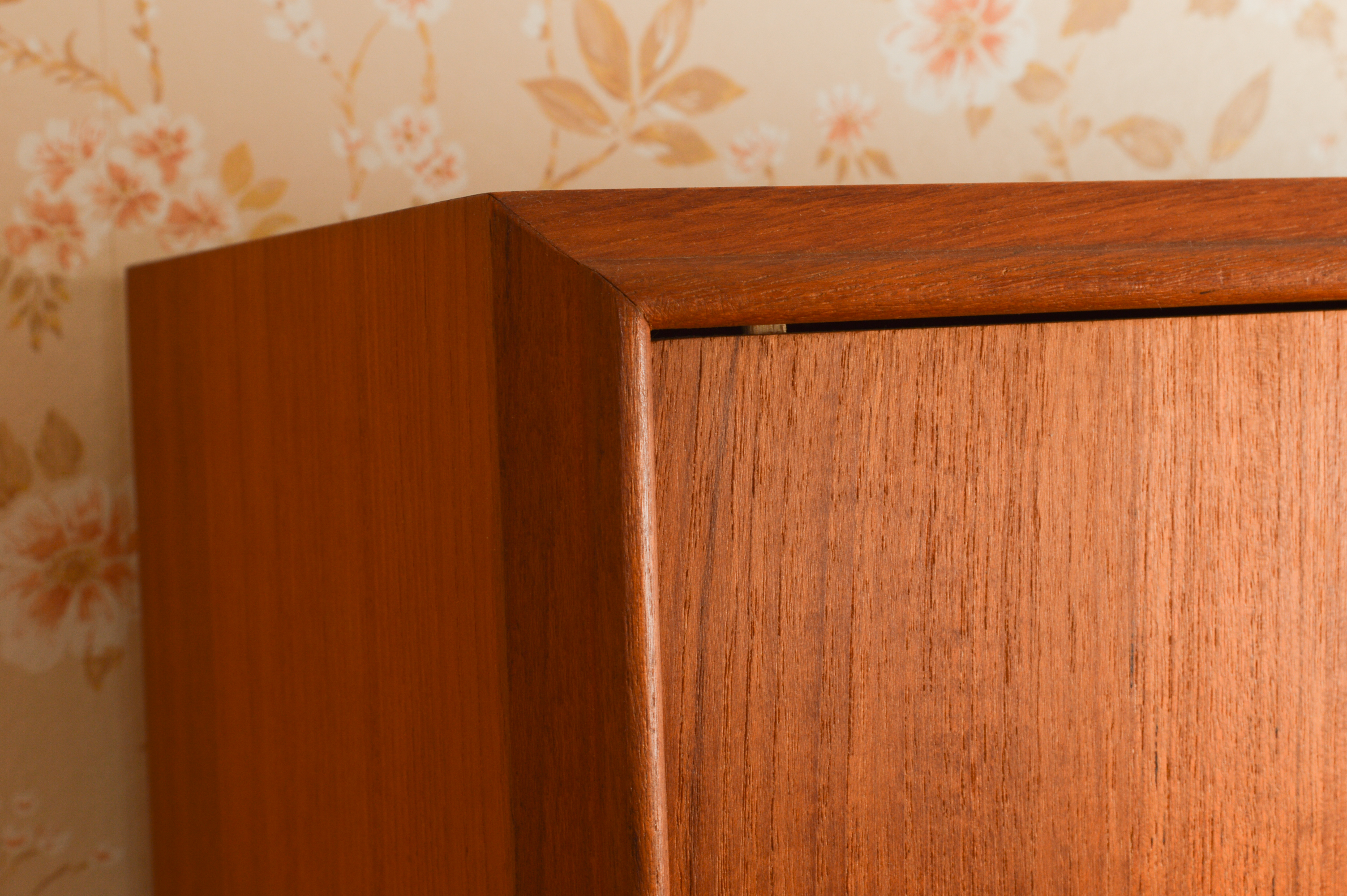 Danish Modern Brostrum Design Teak Buffet With Floating Hutch