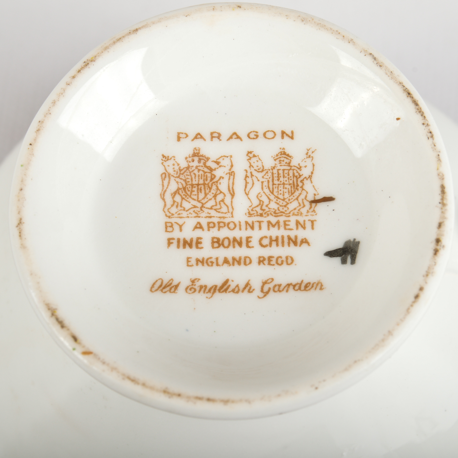 1940s Era English Fine Bone China Teacups and Saucers including Royal Albert