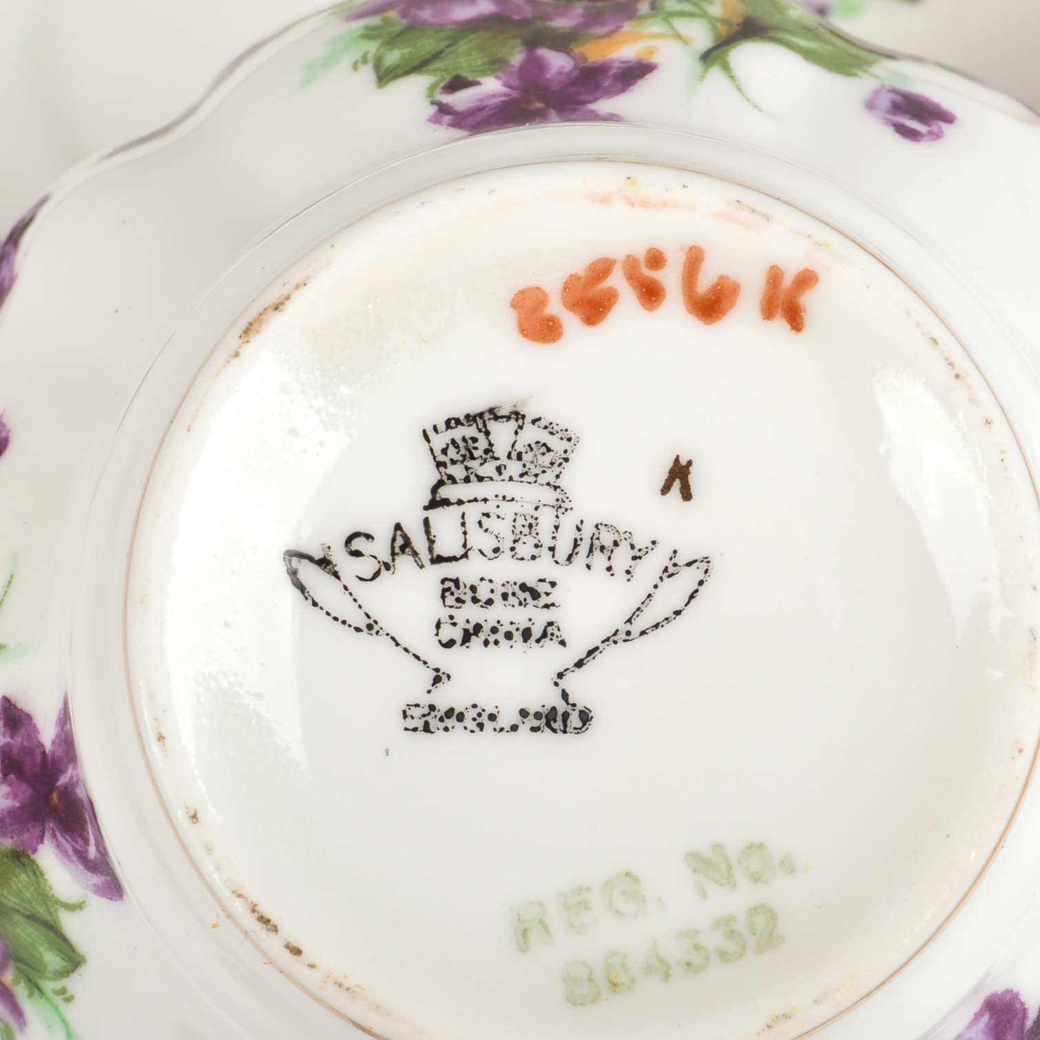 1940s Era English Fine Bone China Teacups and Saucers including Royal Albert