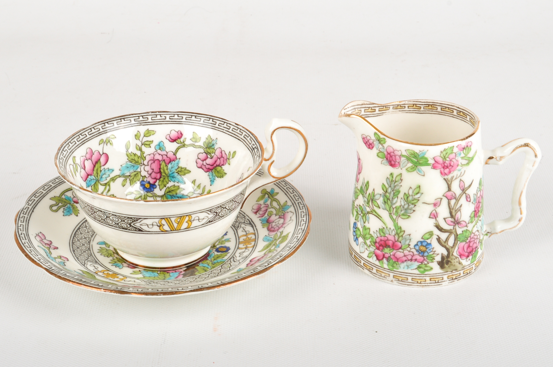1940s Era Fine Bone China Teacups and Saucers including Aynsley