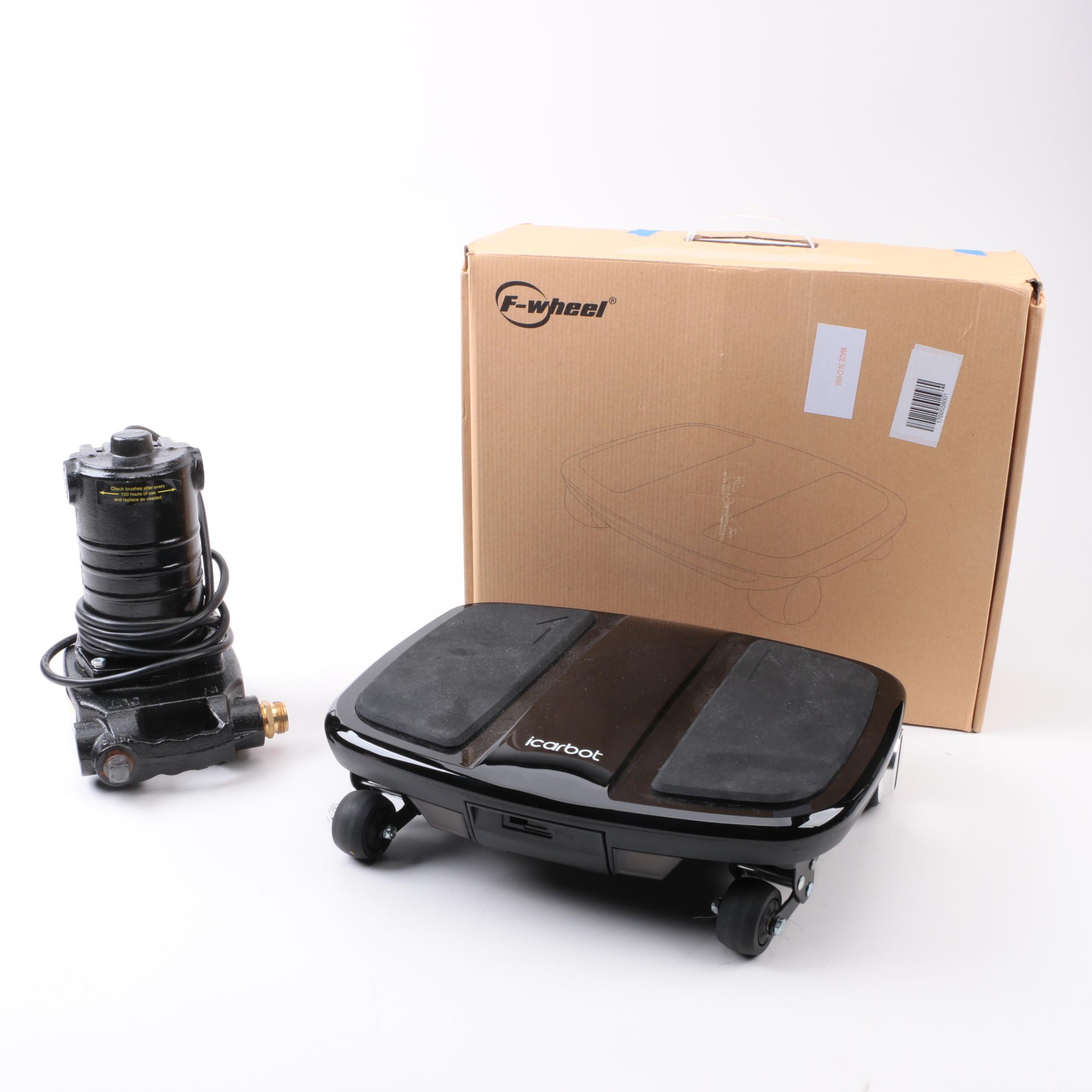 Icarbot Electric Scooter and Portable Utility Pump