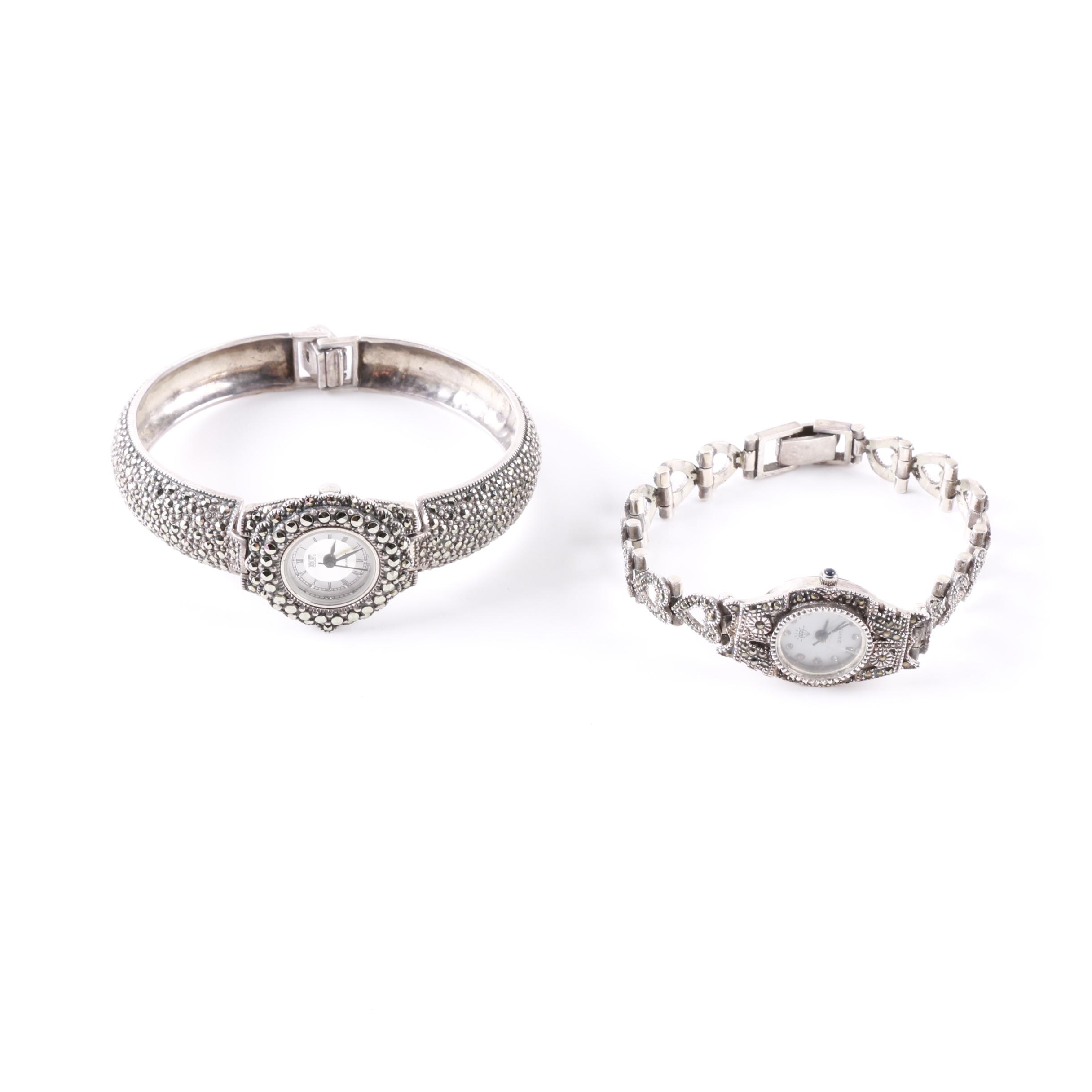 PRIORITY-Pair of Vintage Sterling Silver Watches