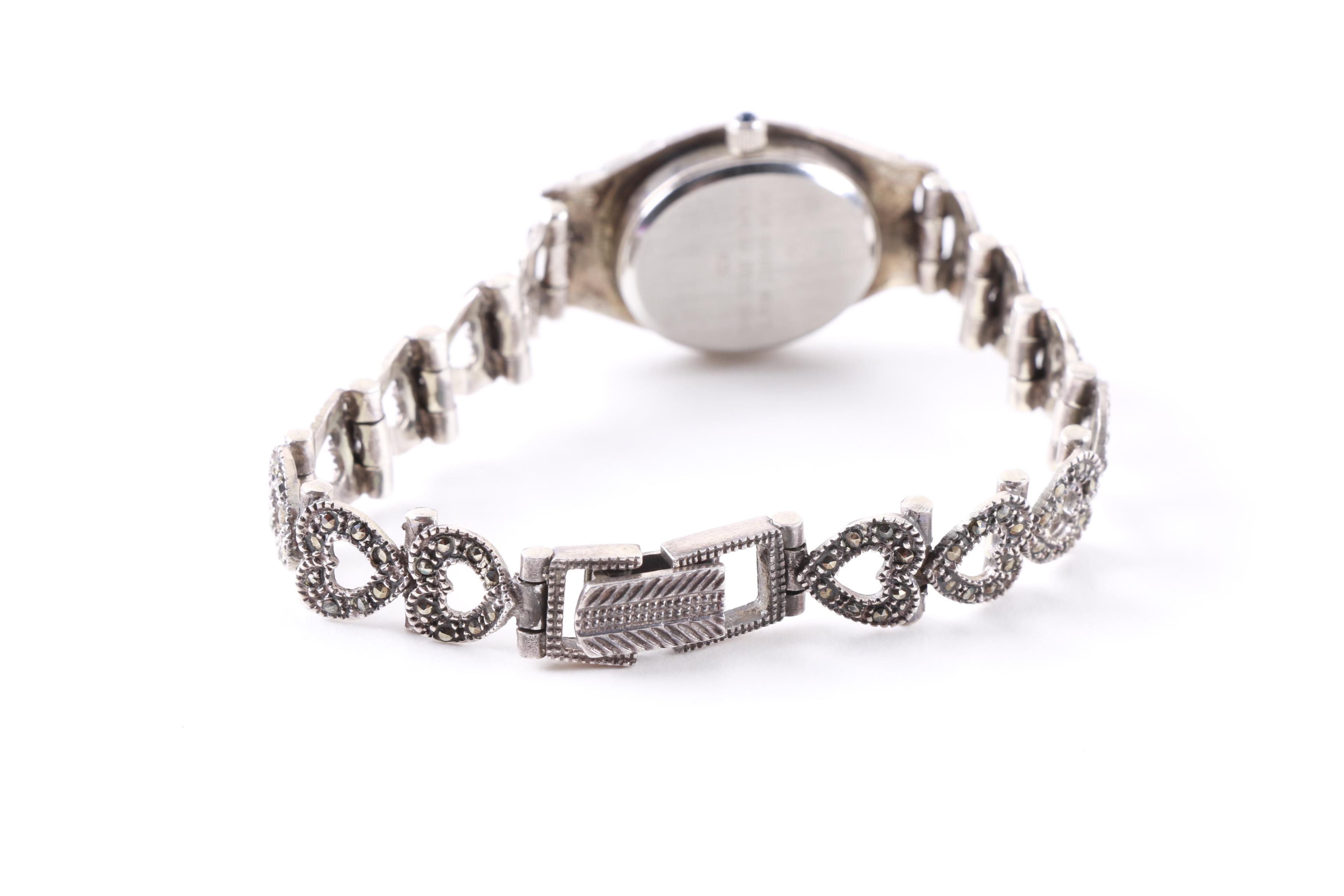 PRIORITY-Pair of Vintage Sterling Silver Watches