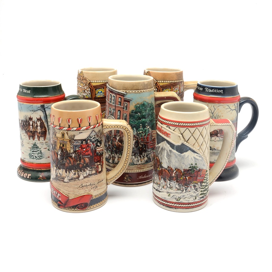 Collectible Budweiser Steins