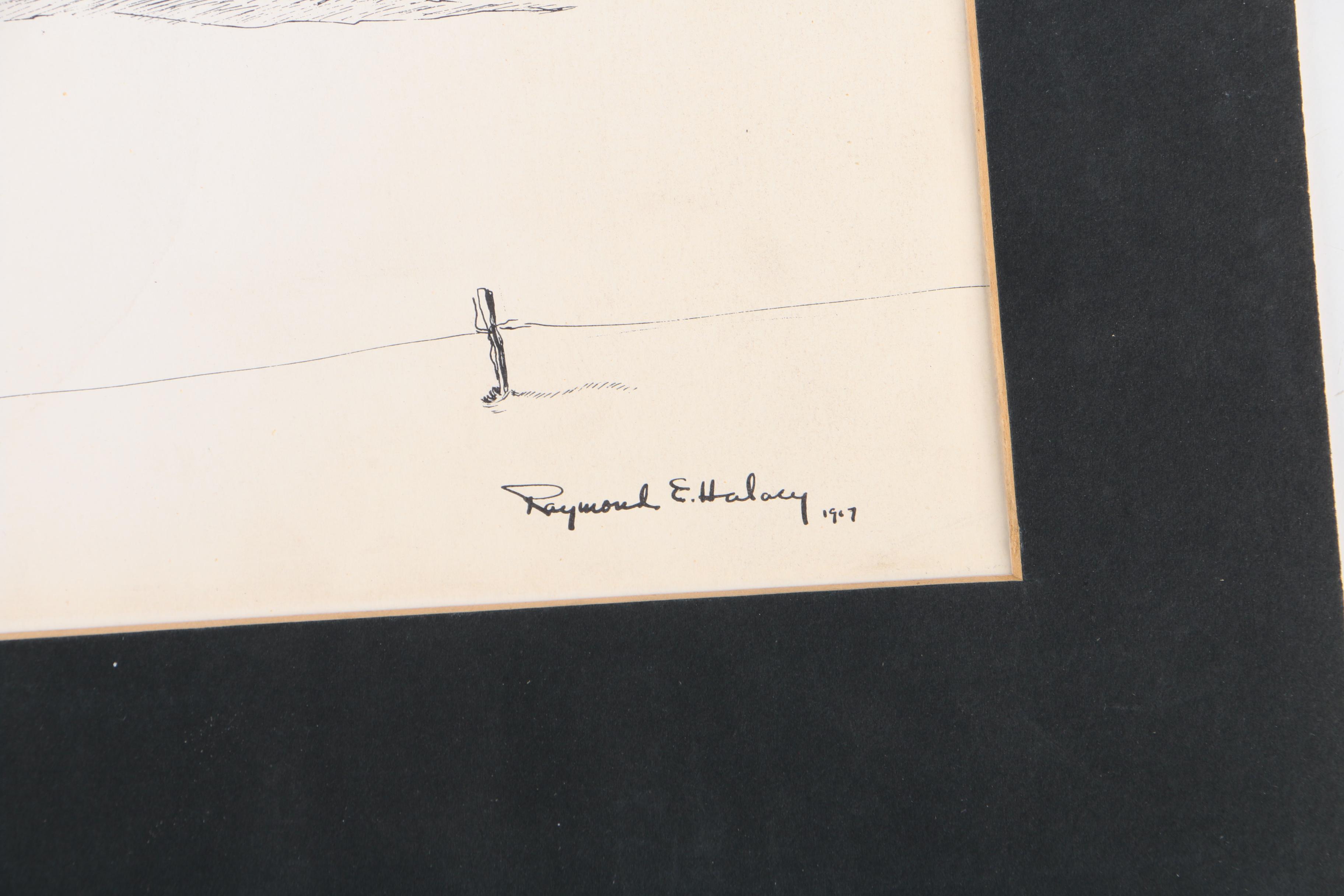 Lithographs on Paper After Raymond E. Halacy of Architecture