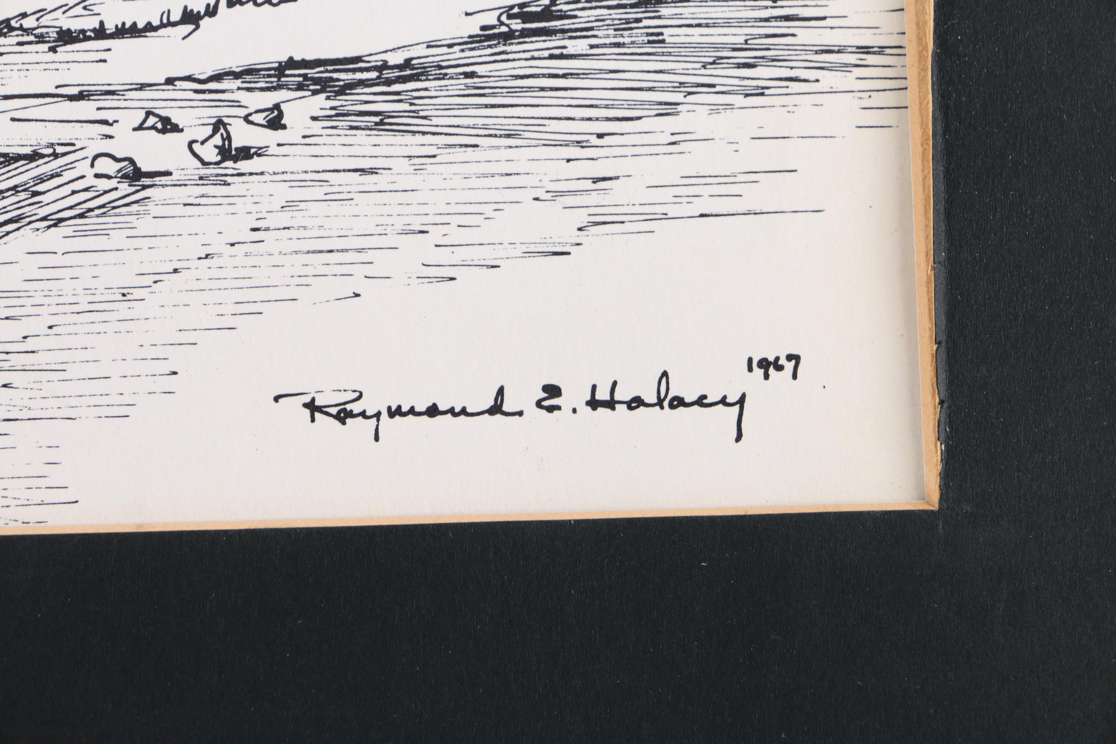 Lithographs on Paper After Raymond E. Halacy of Architecture