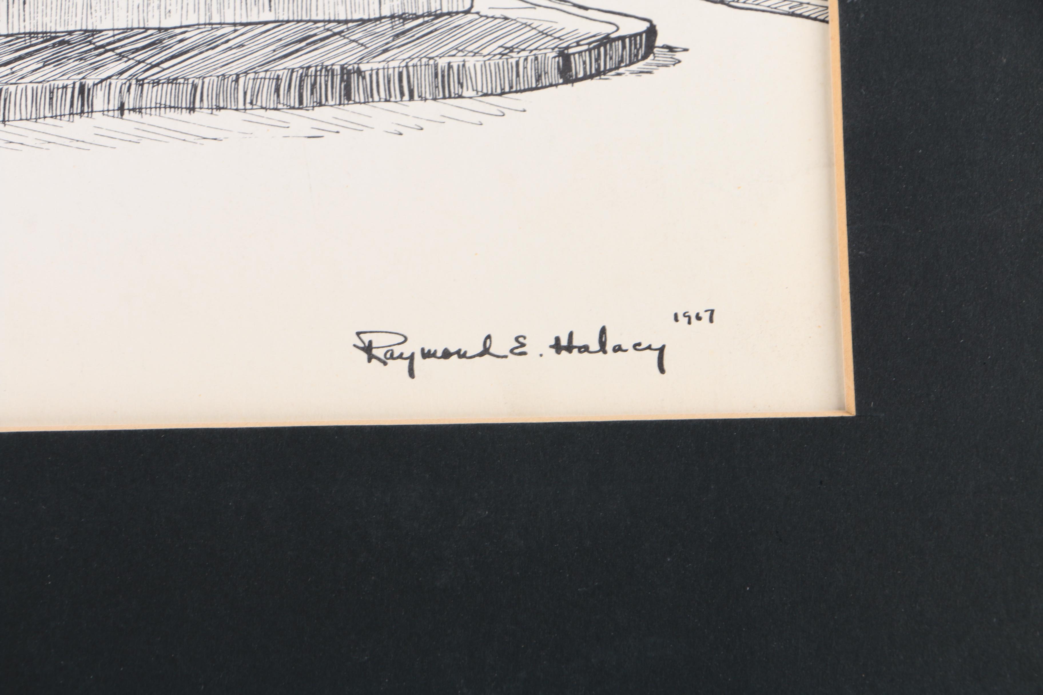 Lithographs on Paper After Raymond E. Halacy of Architecture