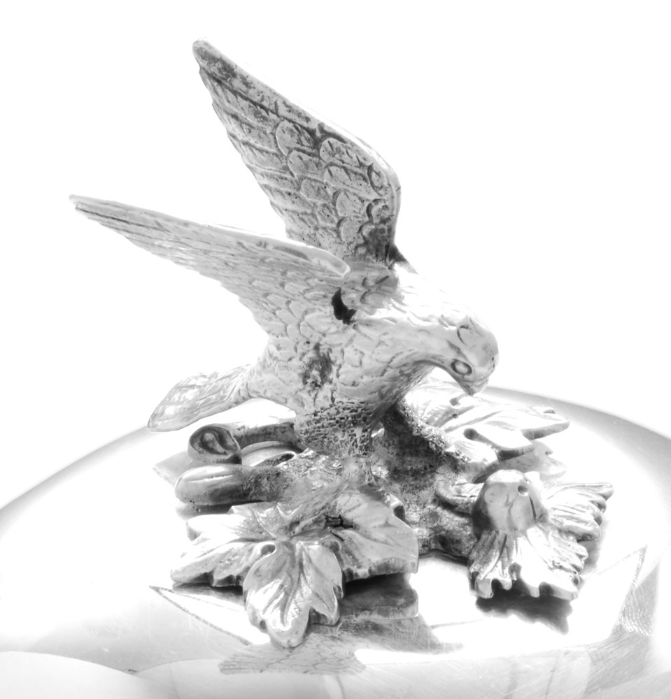 Silver Plate Egg Coddler with Pairpoint Burner Assembly