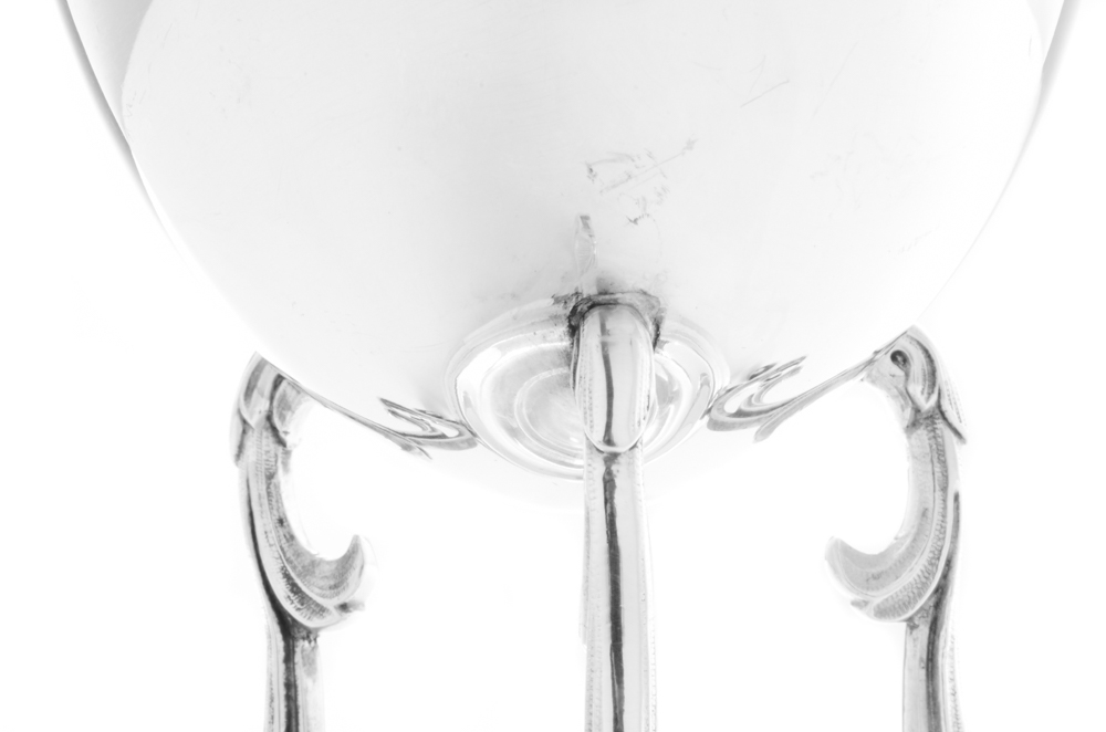 Silver Plate Egg Coddler with Pairpoint Burner Assembly